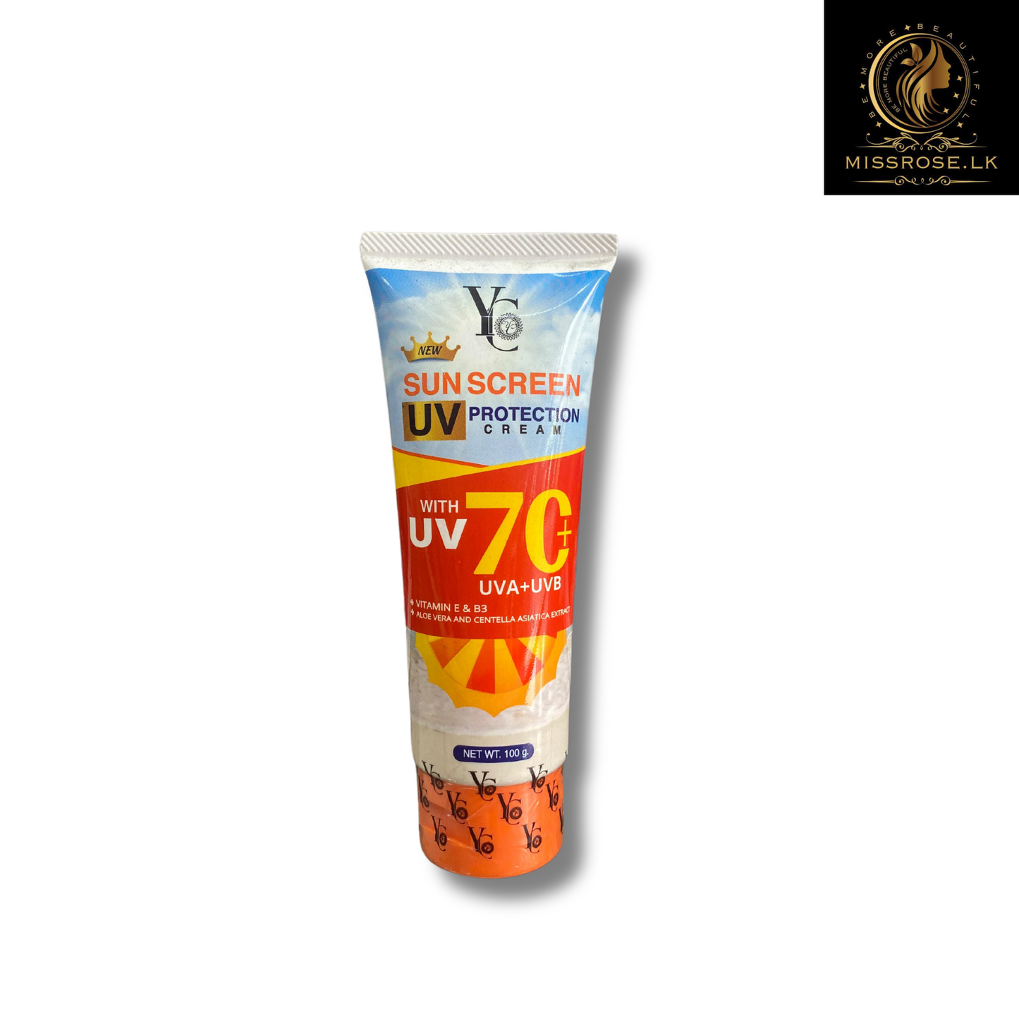 YC Sun Screen UV Protection Cream with UV 70+ (100g)1`