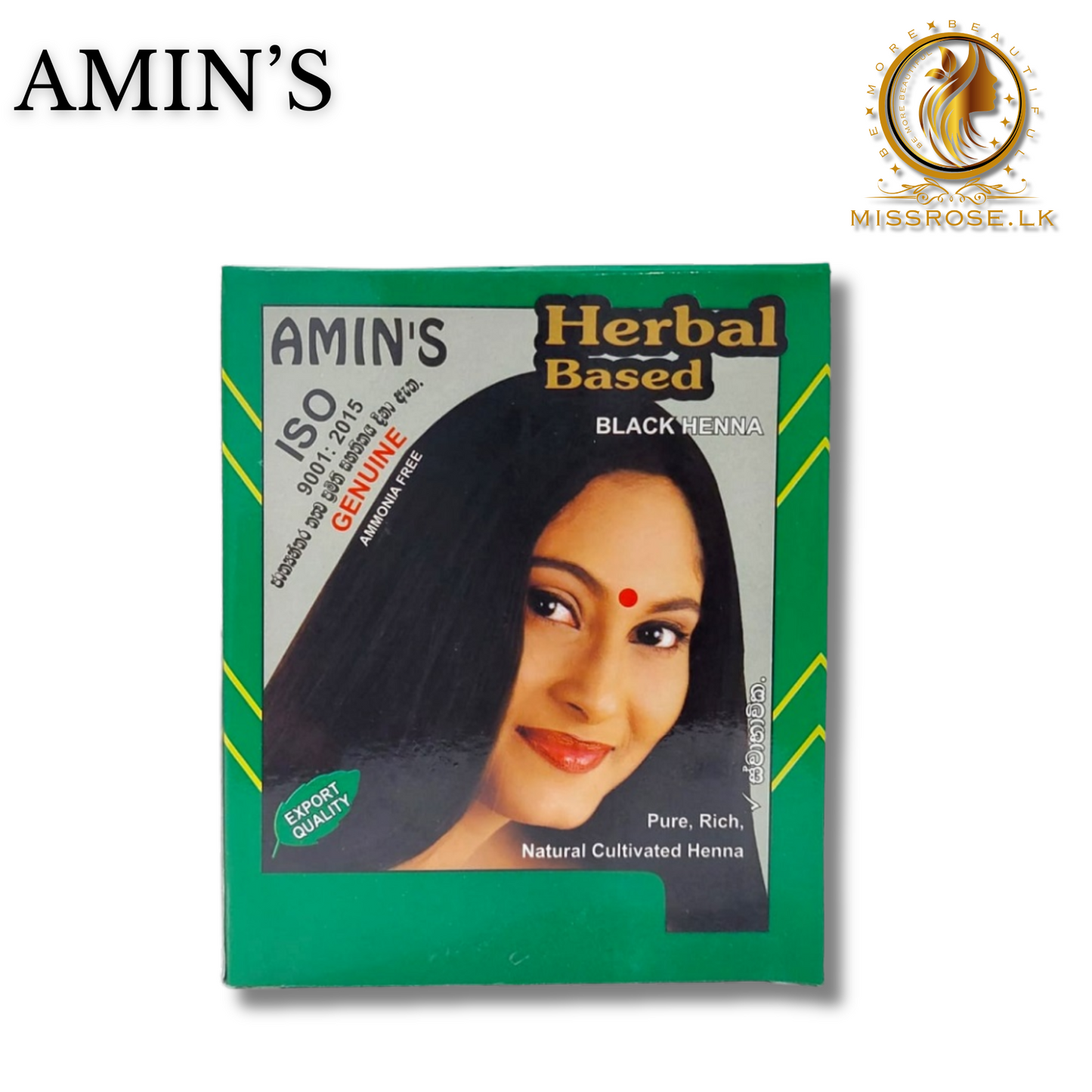 Amin’s Herbal Black Henna Hair ( 5 piece )