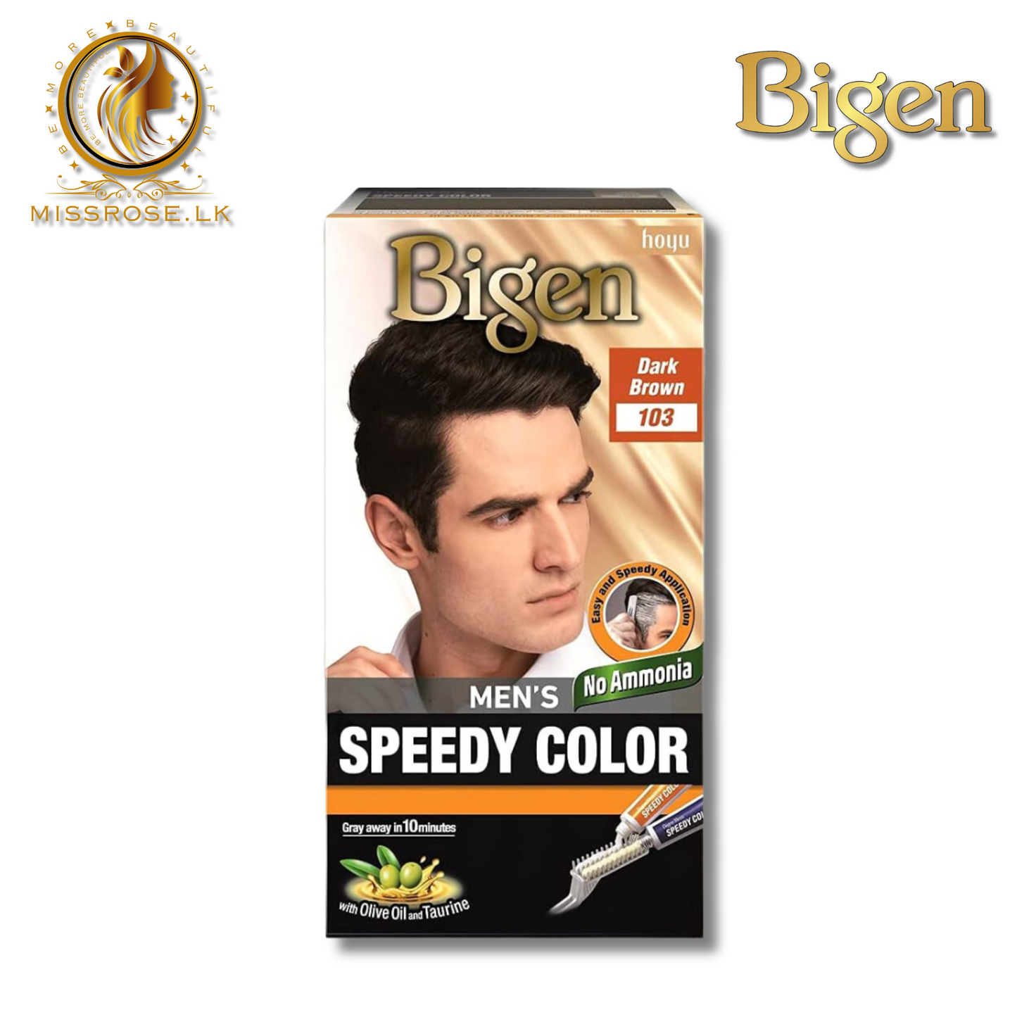 Bigen Men’s Speedy Colour - 103 - Dark Brown