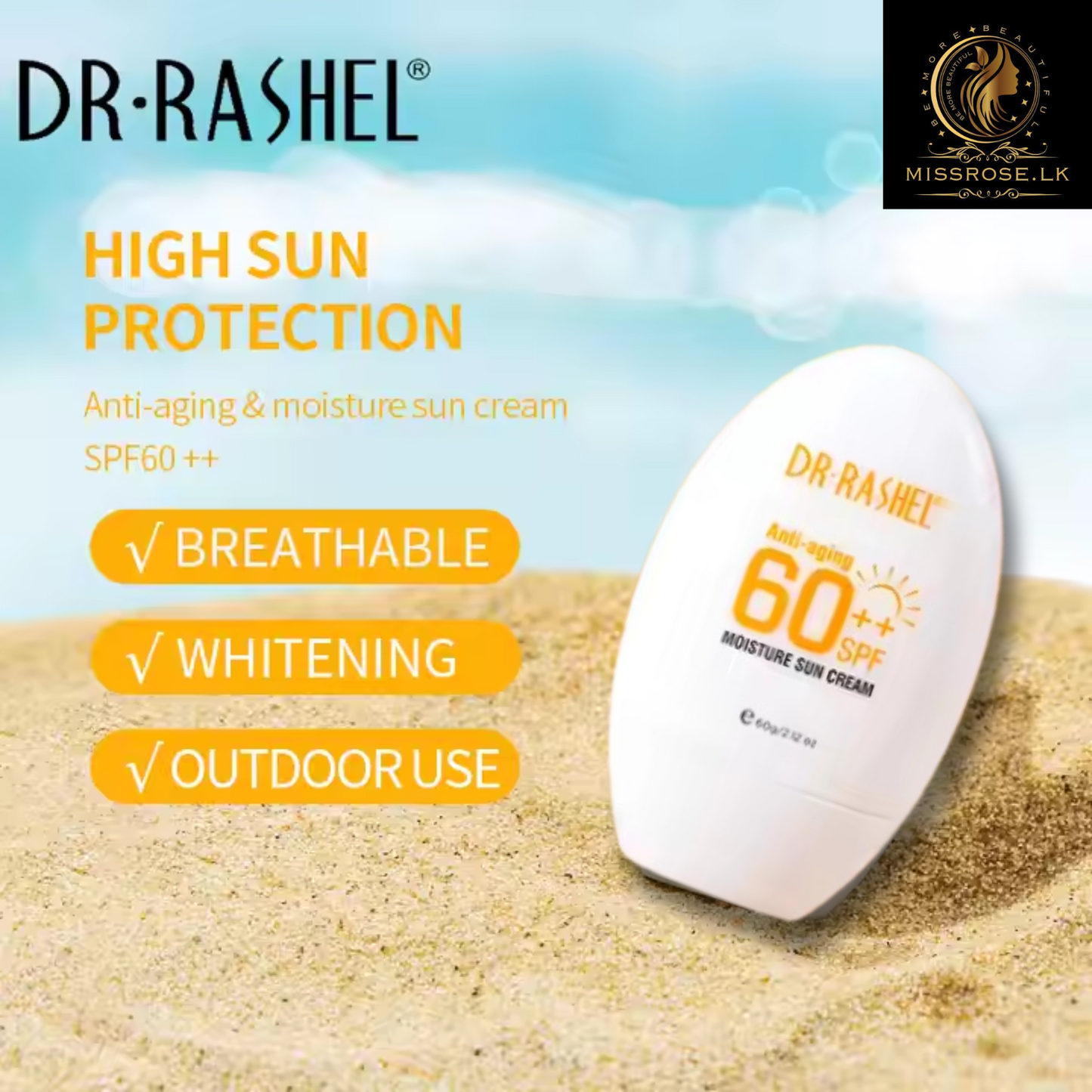 Dr. Rashel Anti-aging & moisture sun cream SPF 60
