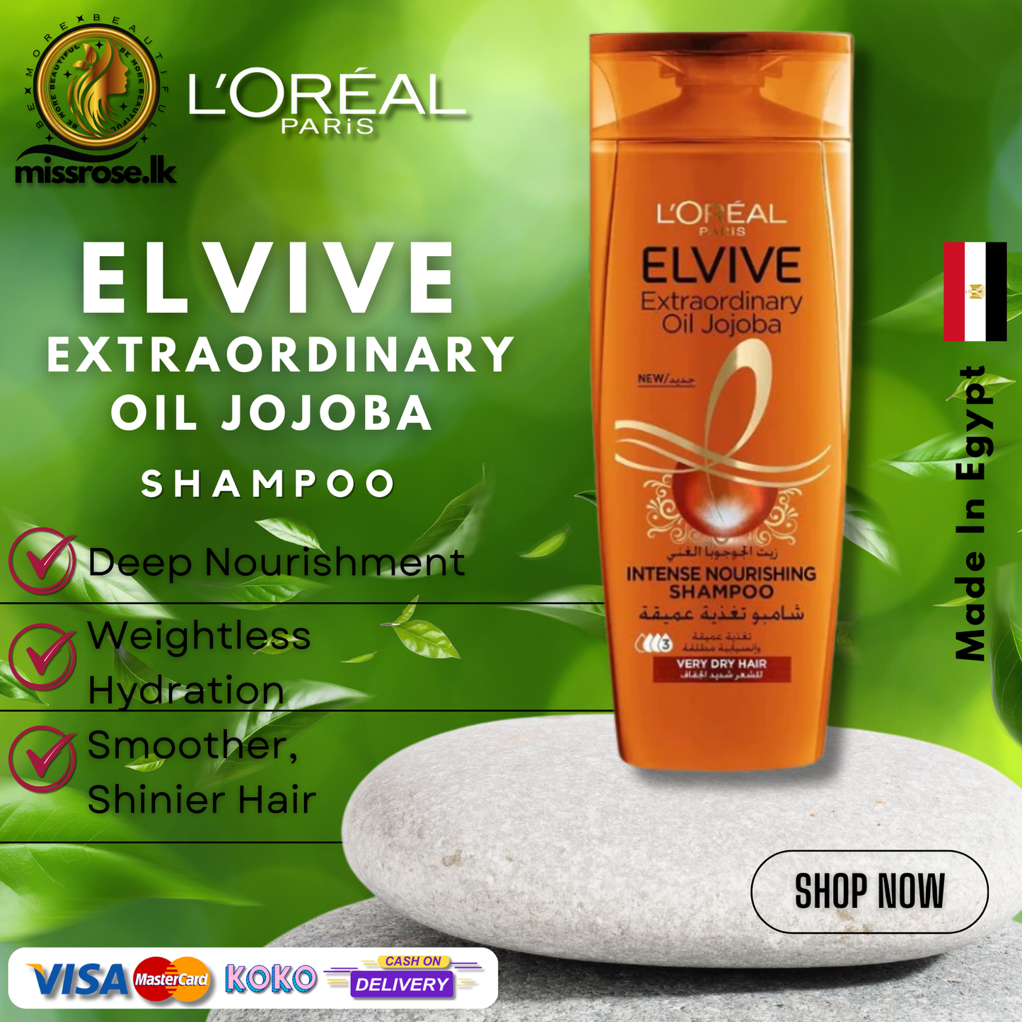 L'Oréal Elvive Extraordinary Jojoba Oil Shampoo Dry Hair
