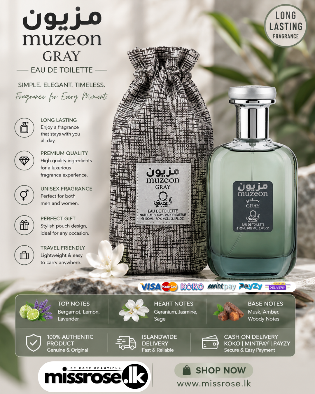 Muzeon Red & Muzeon Gray Eau De Toilette