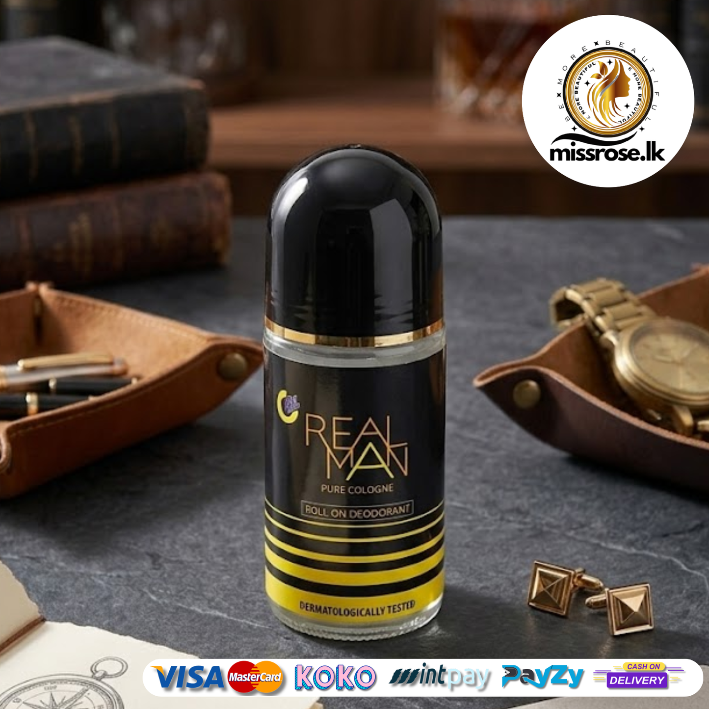 Real Men Pure Cologne Roll On Deodorant