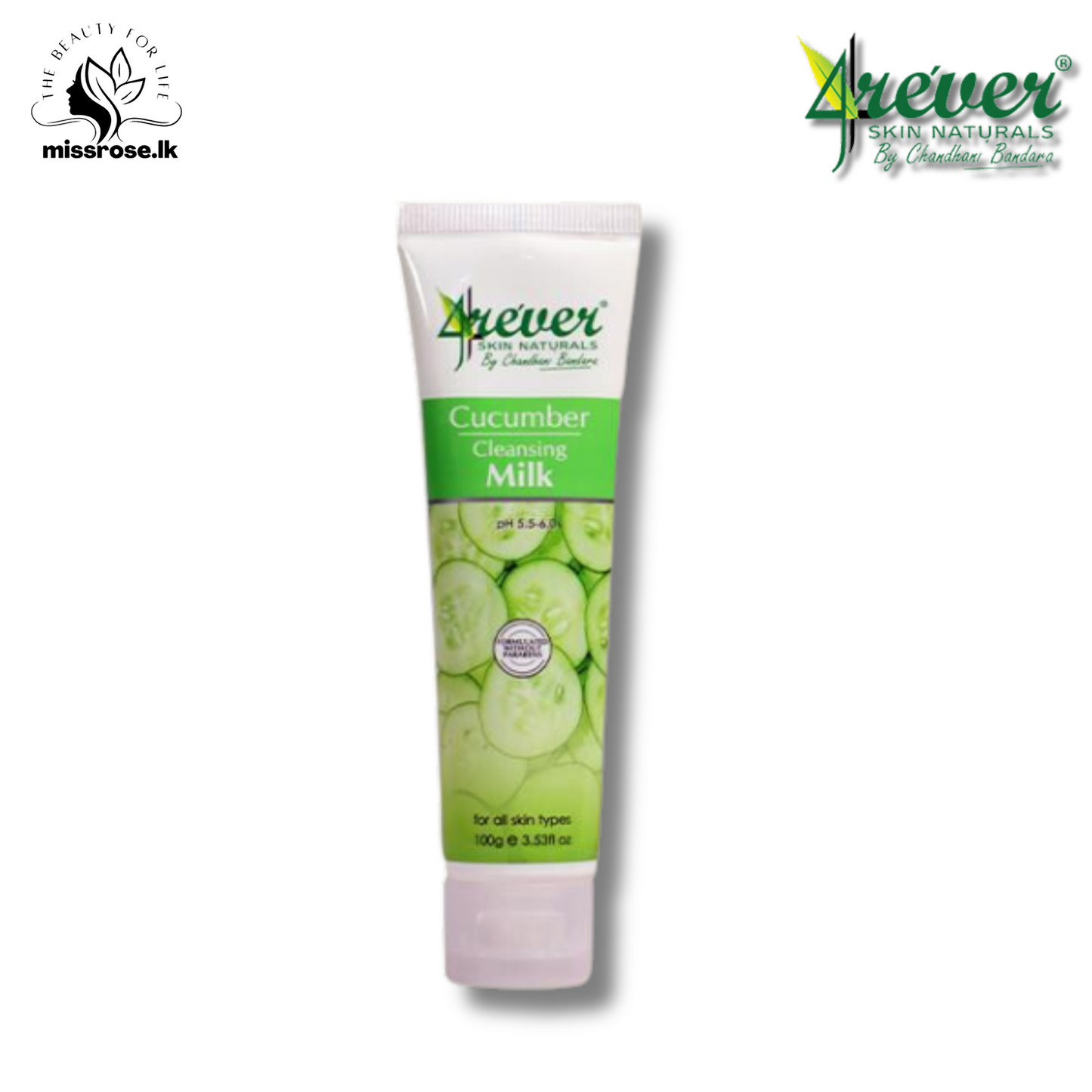 4rever Cucumber cleanser - Missrose.lk