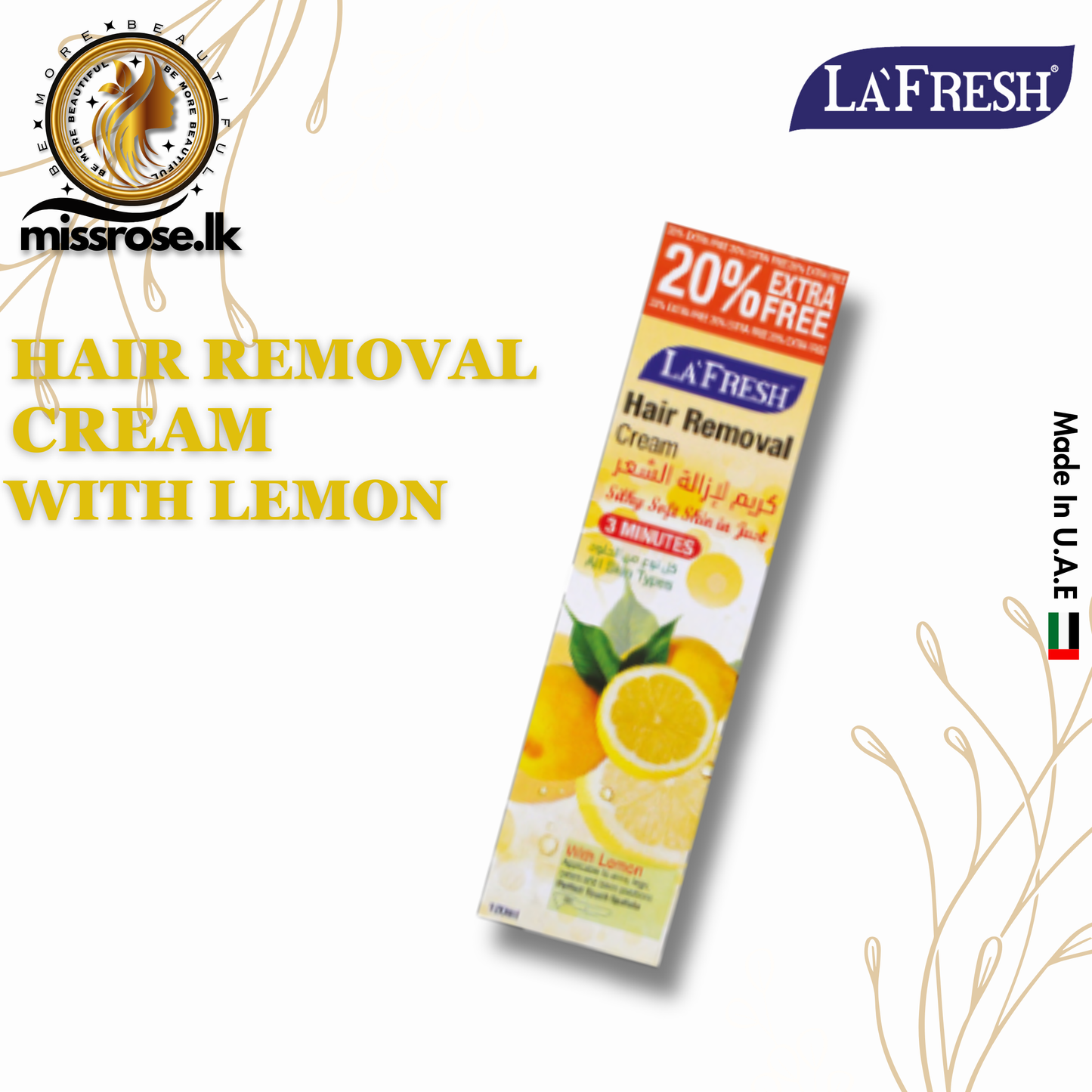 La'Fresh Hair Removal Cream with Lemon