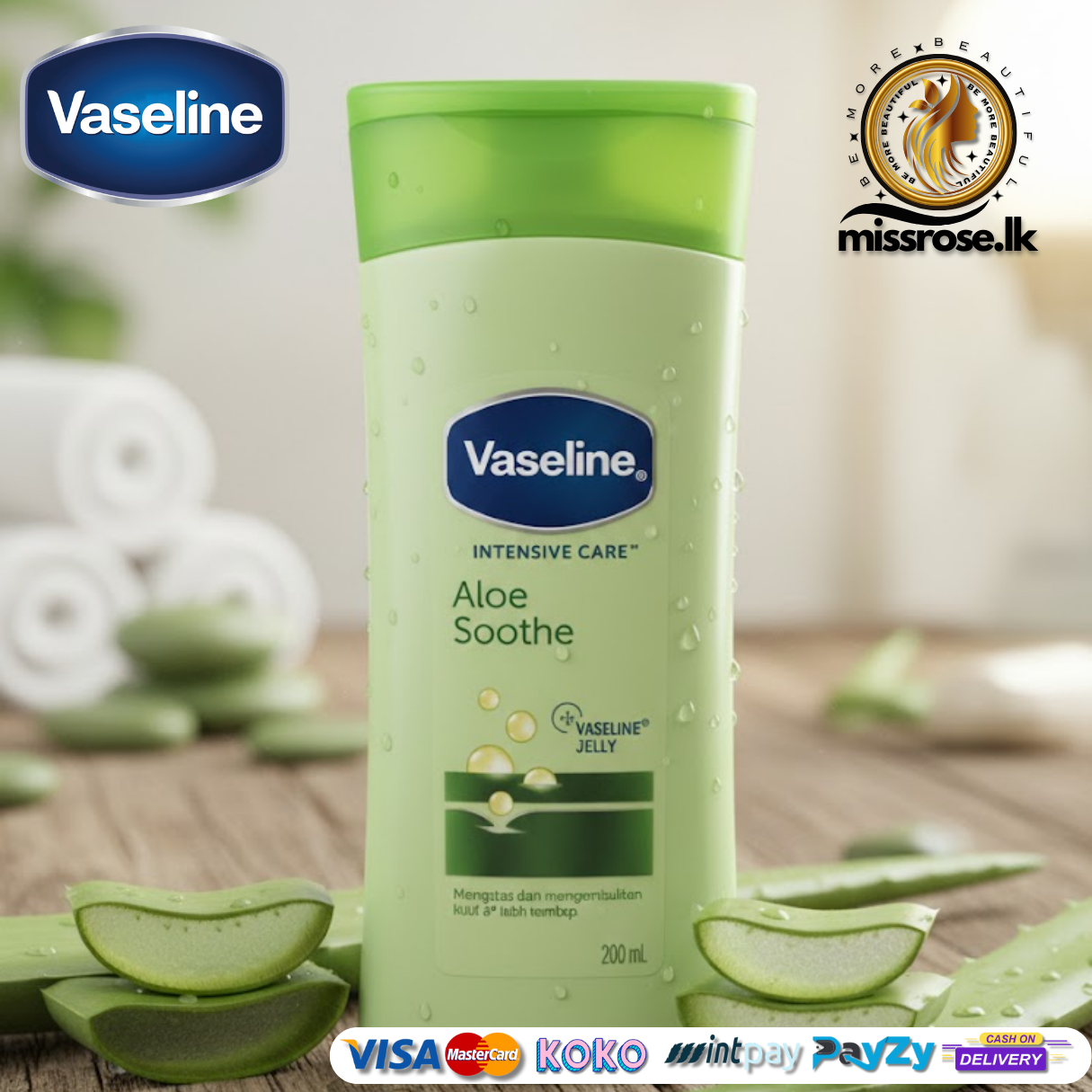 Vaseline Intensive Care Aloe Soothe Body Lotion - 200 ml
