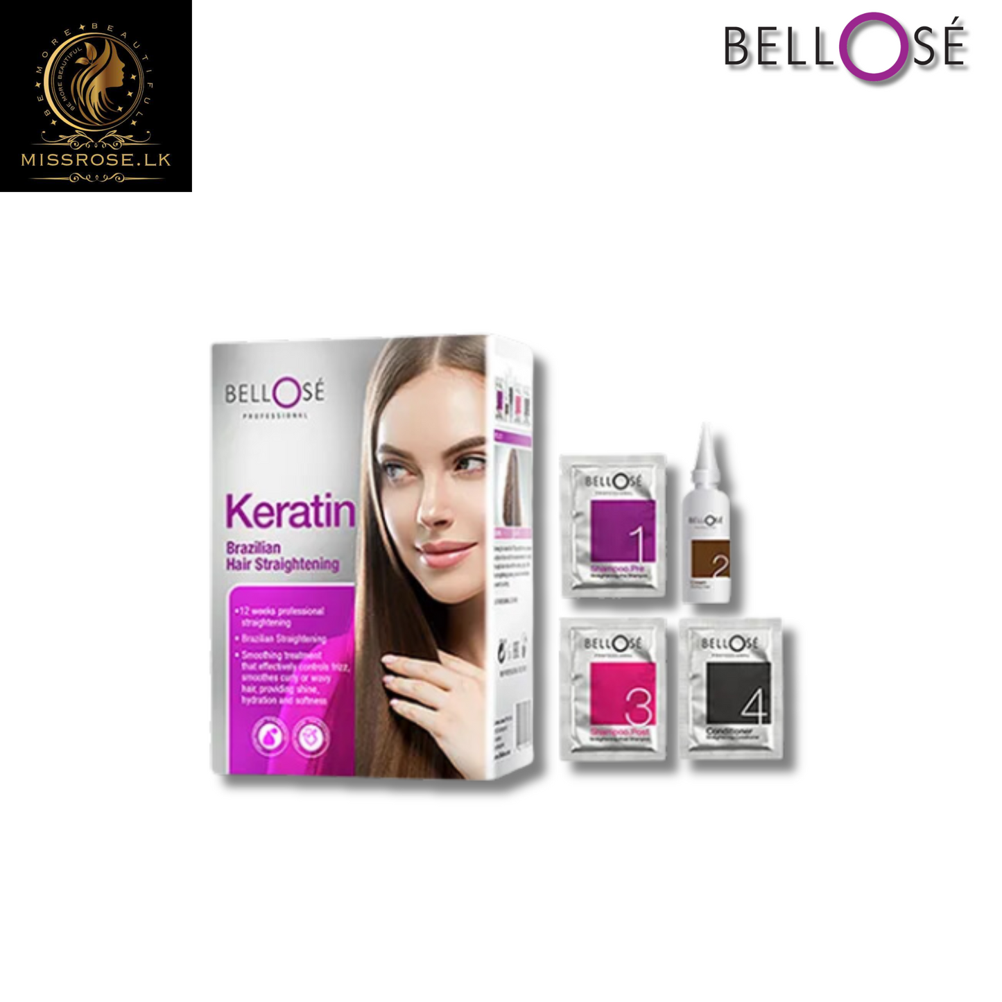 BELLOSE Keratin Brazilian Hair Straightening – 100 ML