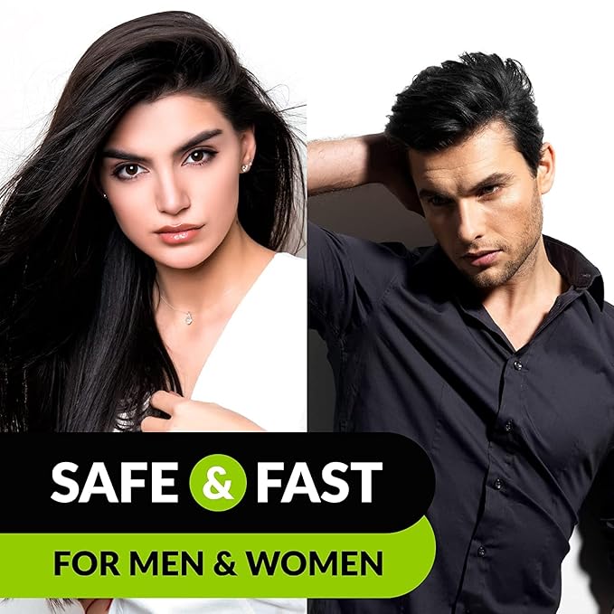 VCare Shampoo Hair Colour Shampoo, Deep Brown 180ml for Women and Men