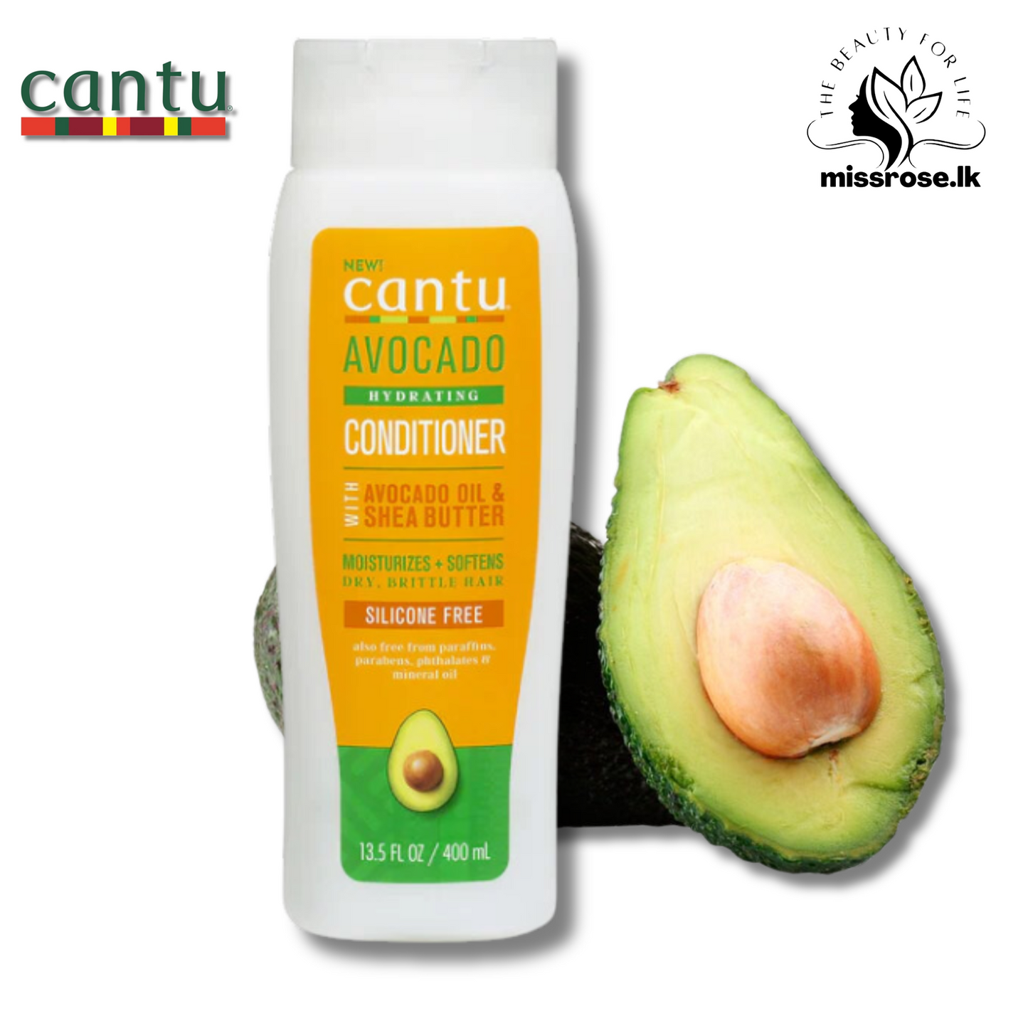CANTU AVOCADO HYDRATING CONDITIONER SULFATE FREE 400ML - Missrose.lk