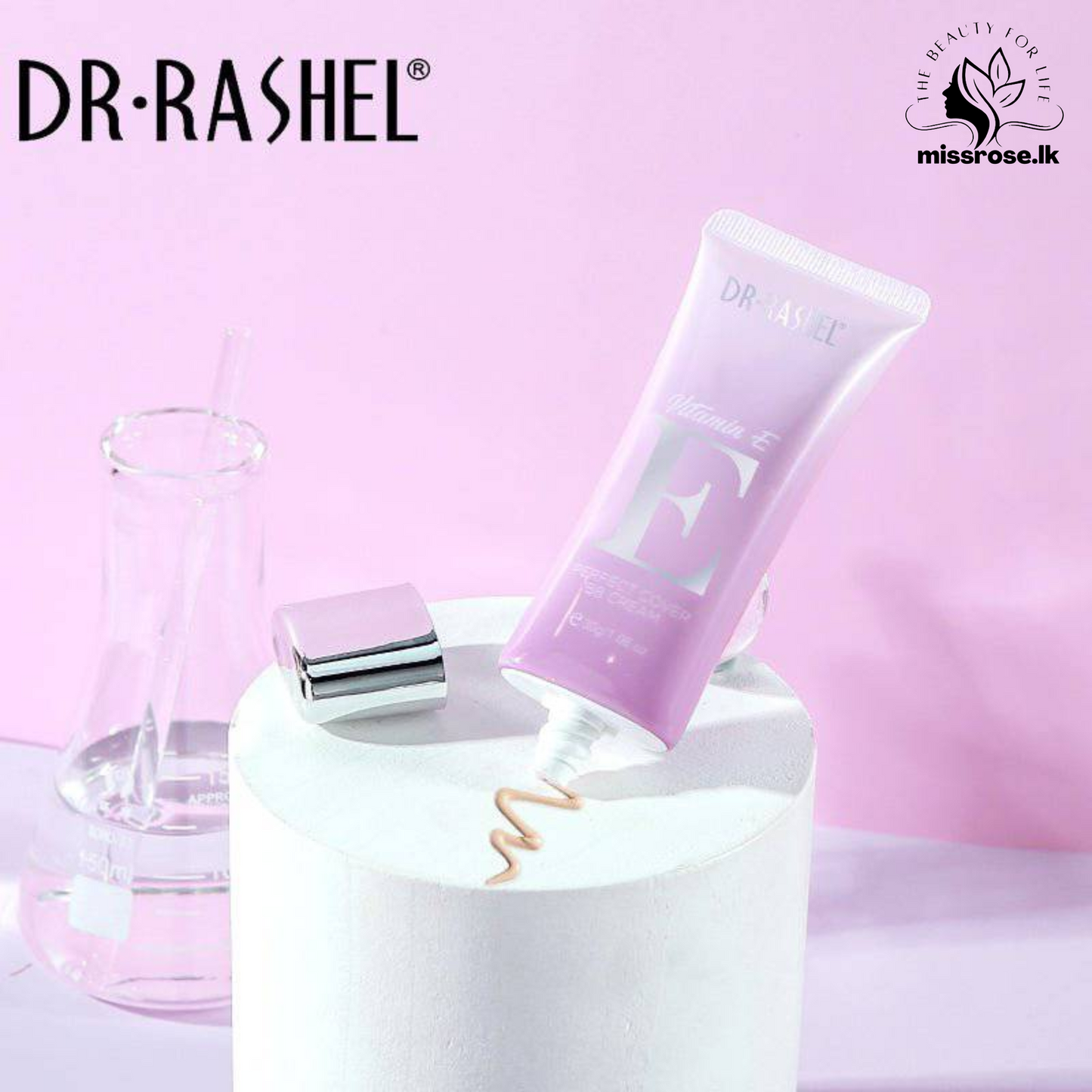 DR RASHEL Vitamin E Perfect Cover BB Cream Makeup Foundation - Missrose.lk
