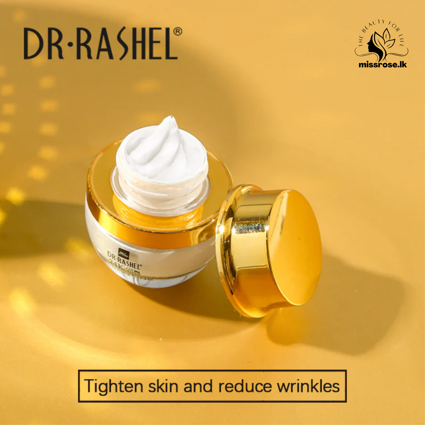Dr.Rashel 24K Gold Collagen Whitening Cream - 30ml - Missrose.lk