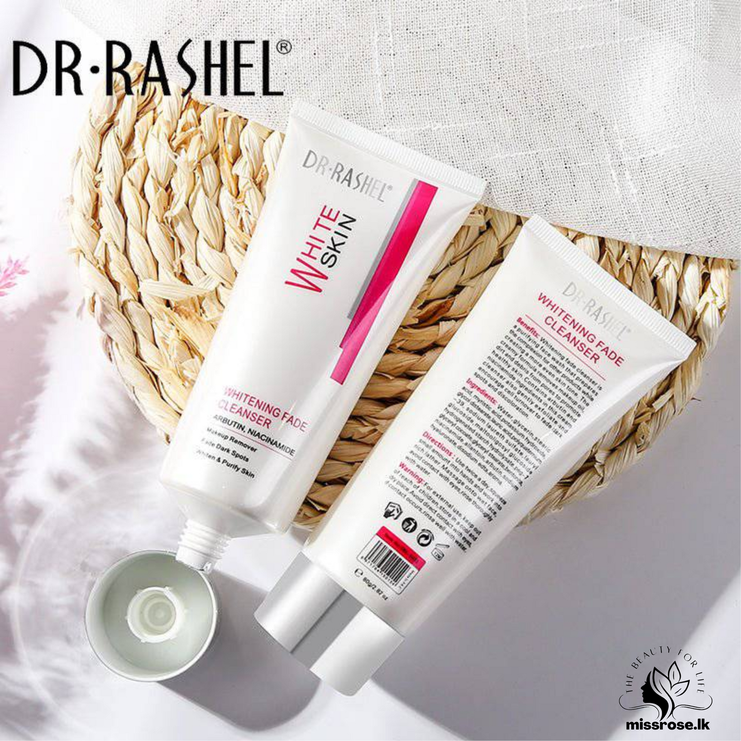 Dr.Rashel Whitening Fade Cleanser 80g - Missrose.lk
