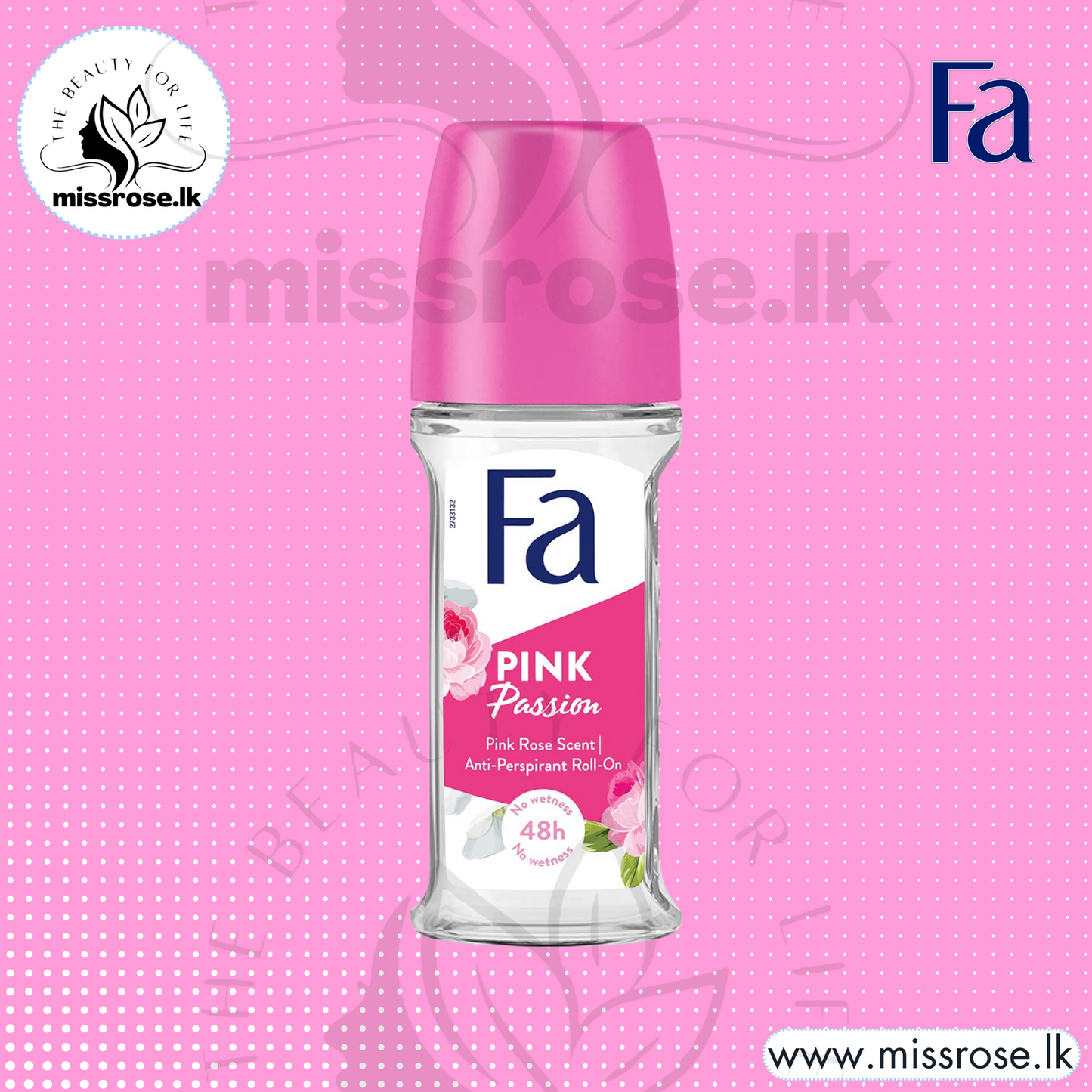 FA PINK PASSION ROLL ON FOR WOMEN 50ml - Missrose.lk