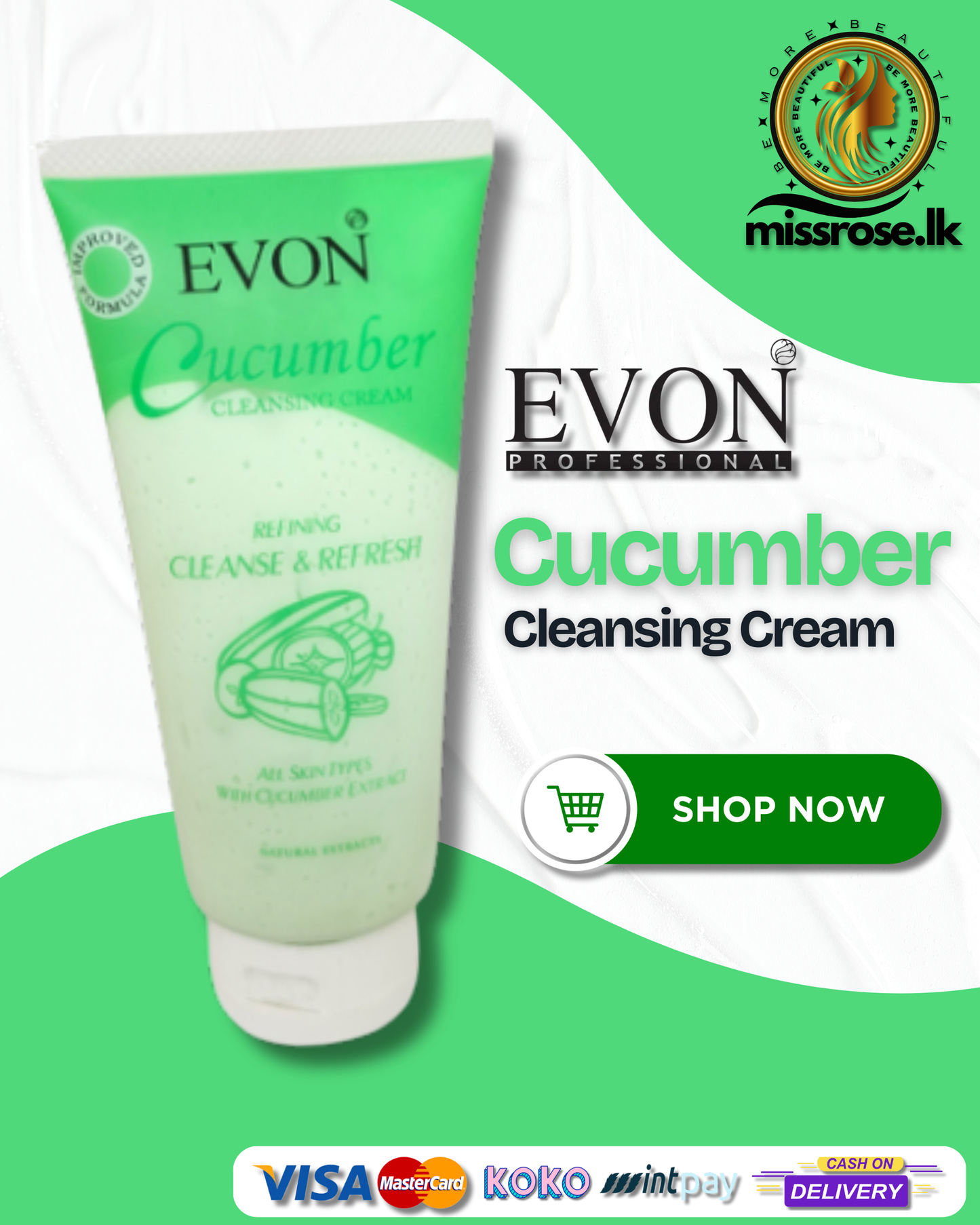 EVON cucumber cleansing cream 180ml