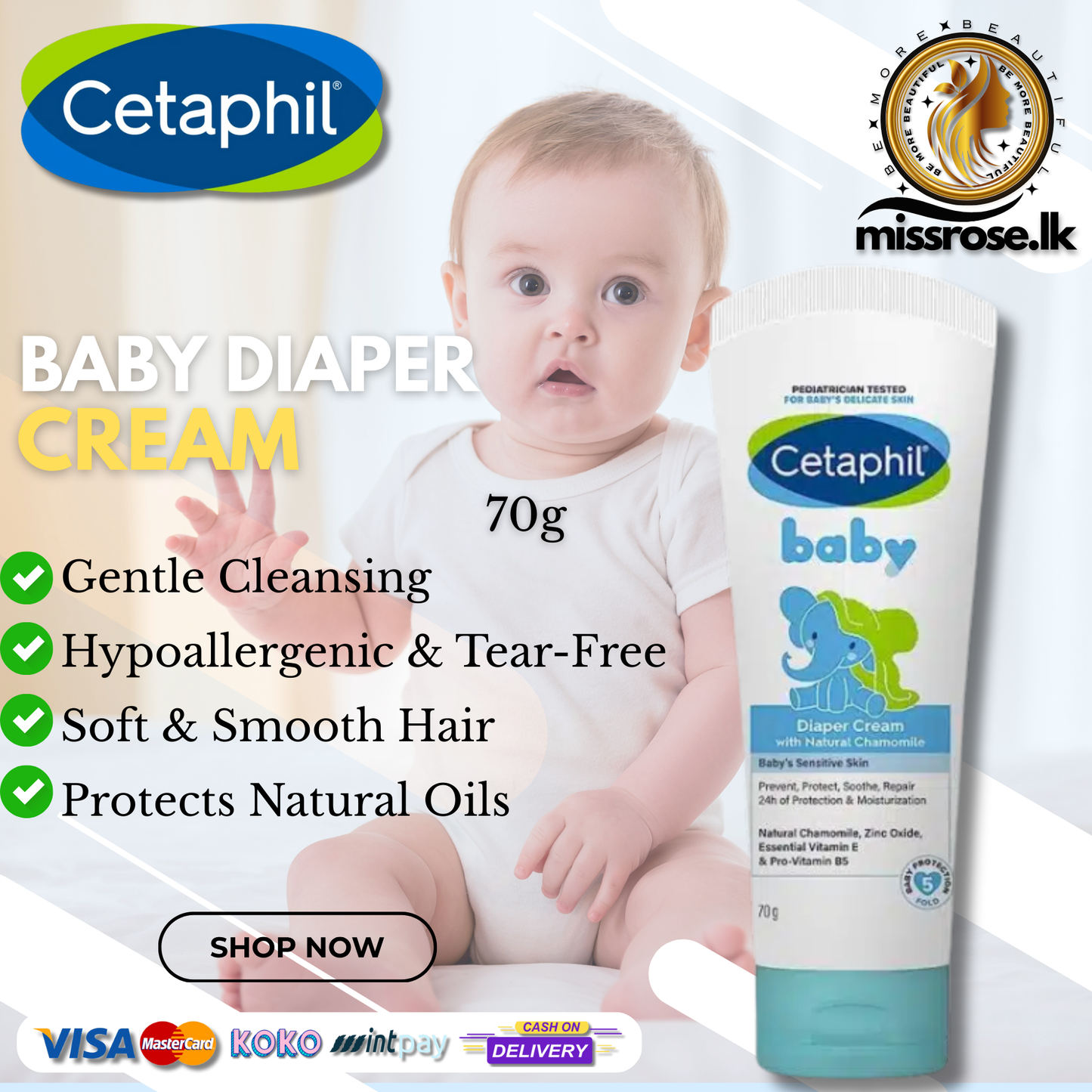 Cetaphil Baby Diaper Cream 70g