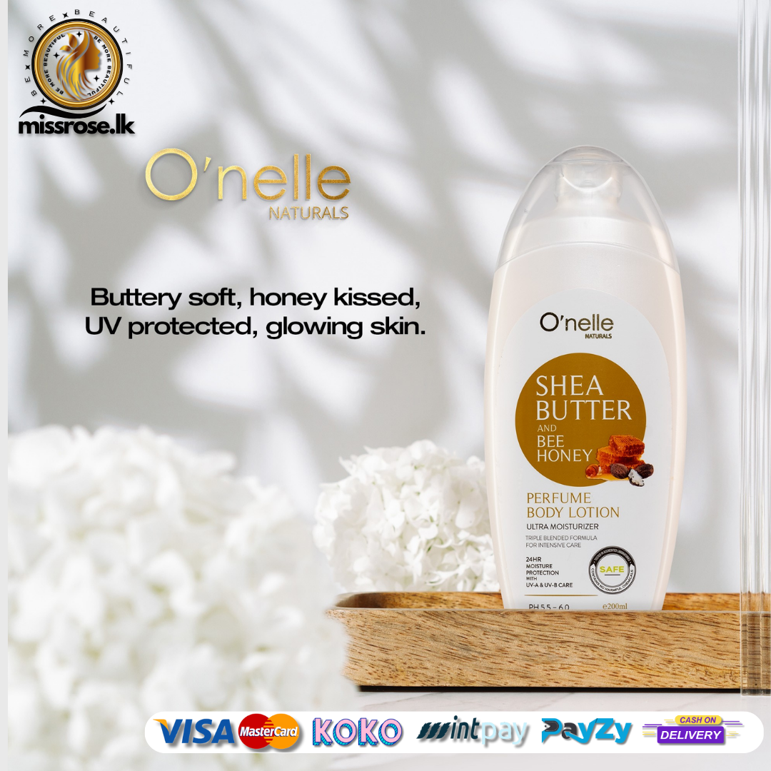 O'NELLE NATURALS SHEA BUTTER AND BEE HONEY PERFUME BODY LOTION - 200ml