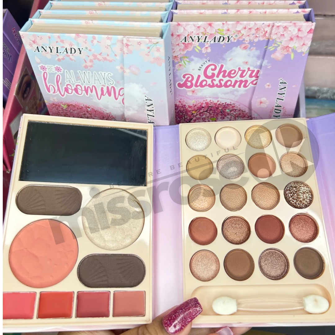 ANYLADY LOLLIPOP Makeup Palette (EYESHADOW/ BLUSHER/ LIP STICK CREAM/ HIGHLIGHTER/ EYEBROW POWDER )