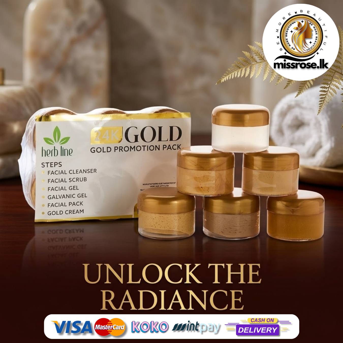 Herb Line 24K Gold Promotion Pack | Missrose.lk