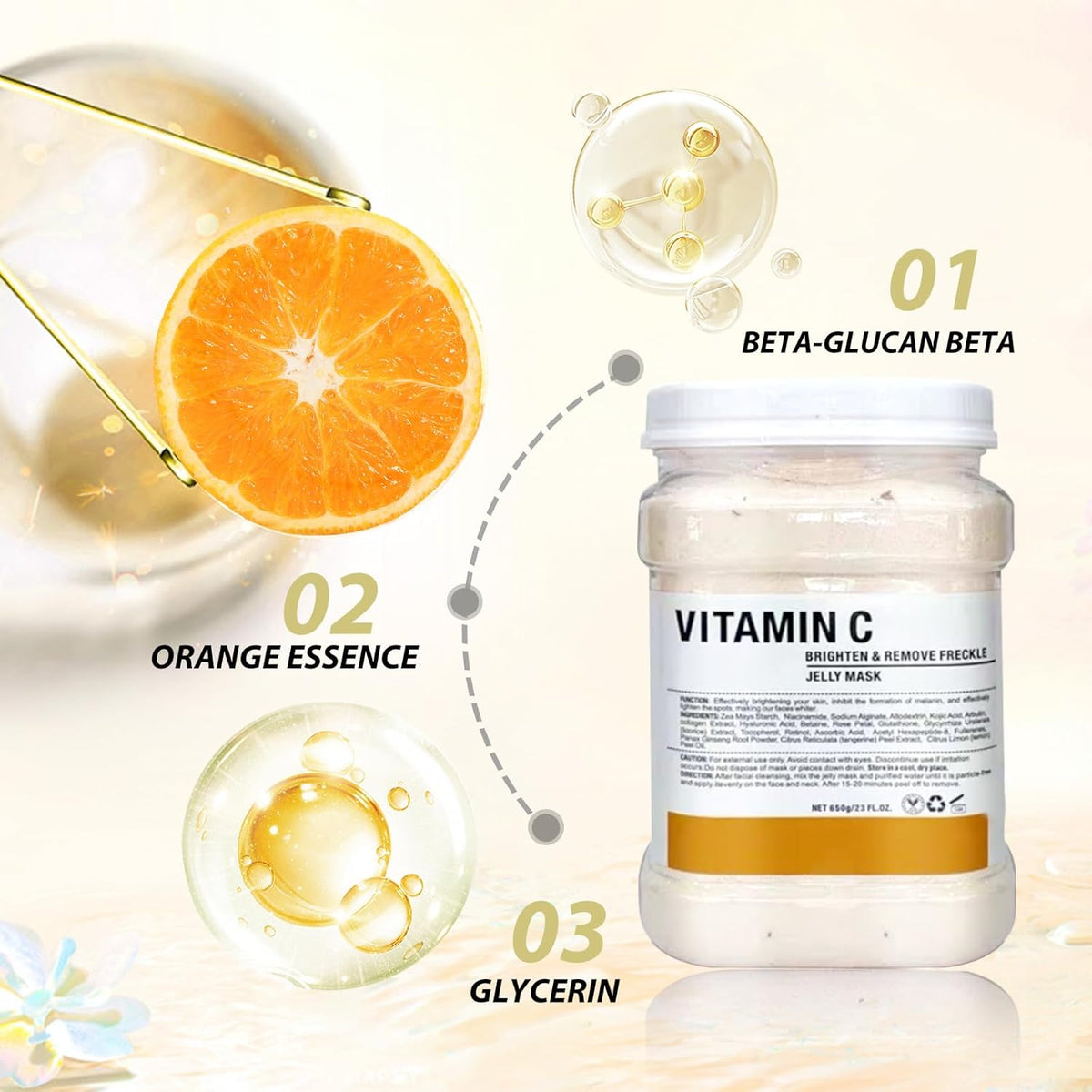 Jelly Mask Natural Vitamin C essence - Missrose.lk