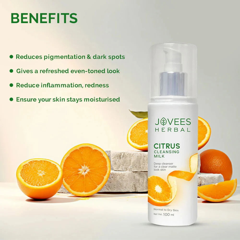 Jovees Citrus Cleansing Milk With Lemon Peel Extract and Almond - Missrose.lk