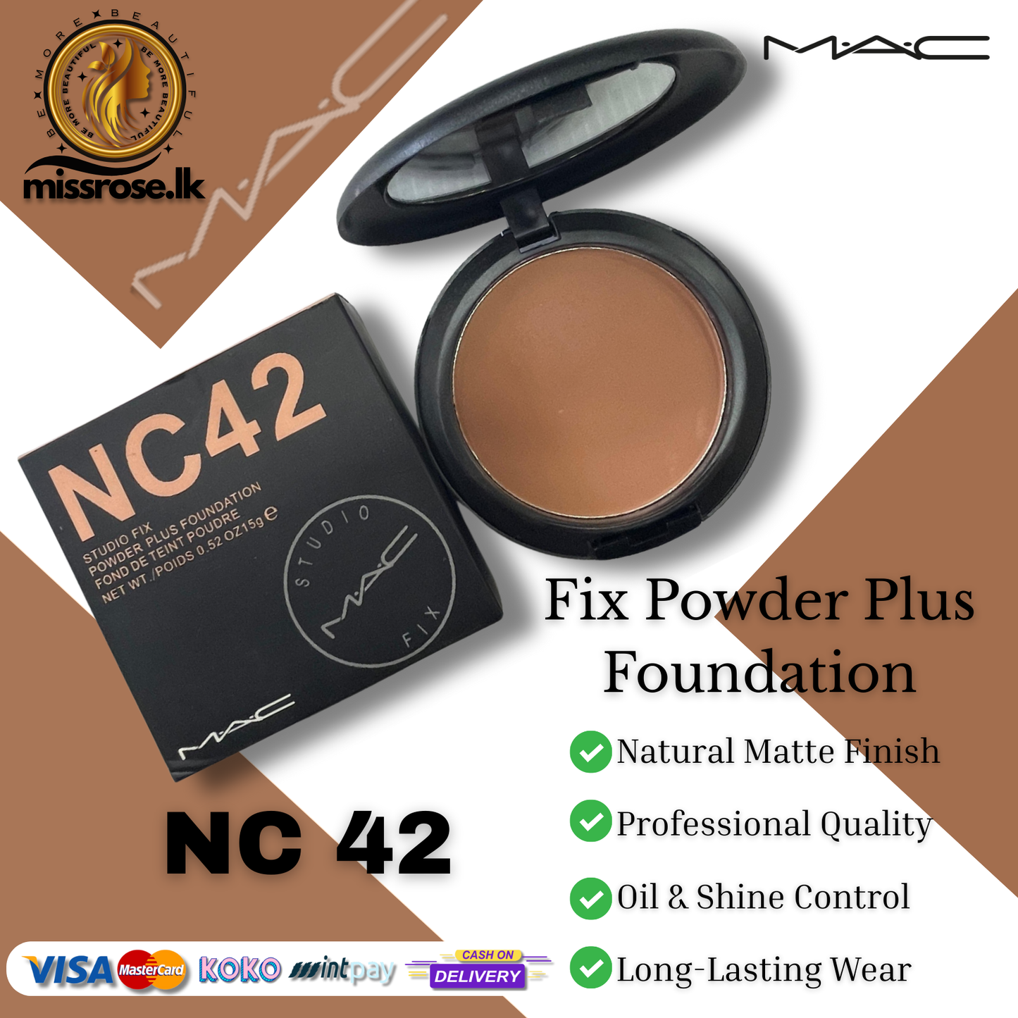 MAC Studio Fix Powder Plus Foundation NC42