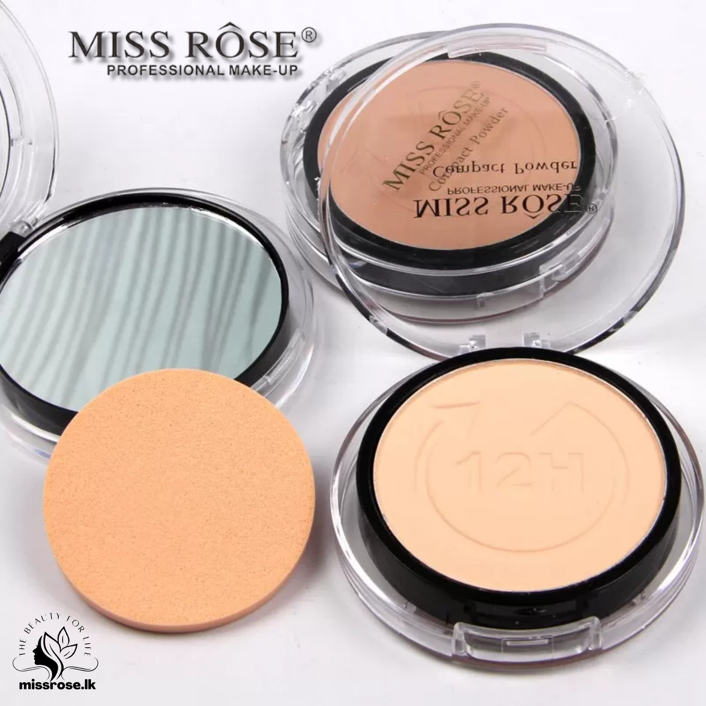 Miss Rose 12h Compact Powder Studio Fix Powder Plus Foundation - Missrose.lk