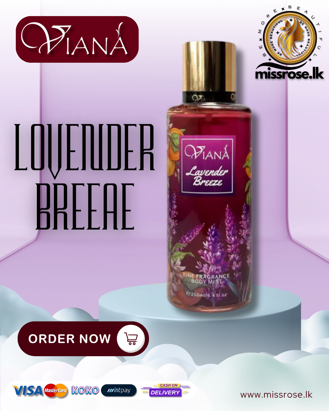 Viana Lavender Breeze Body Mist 250ml