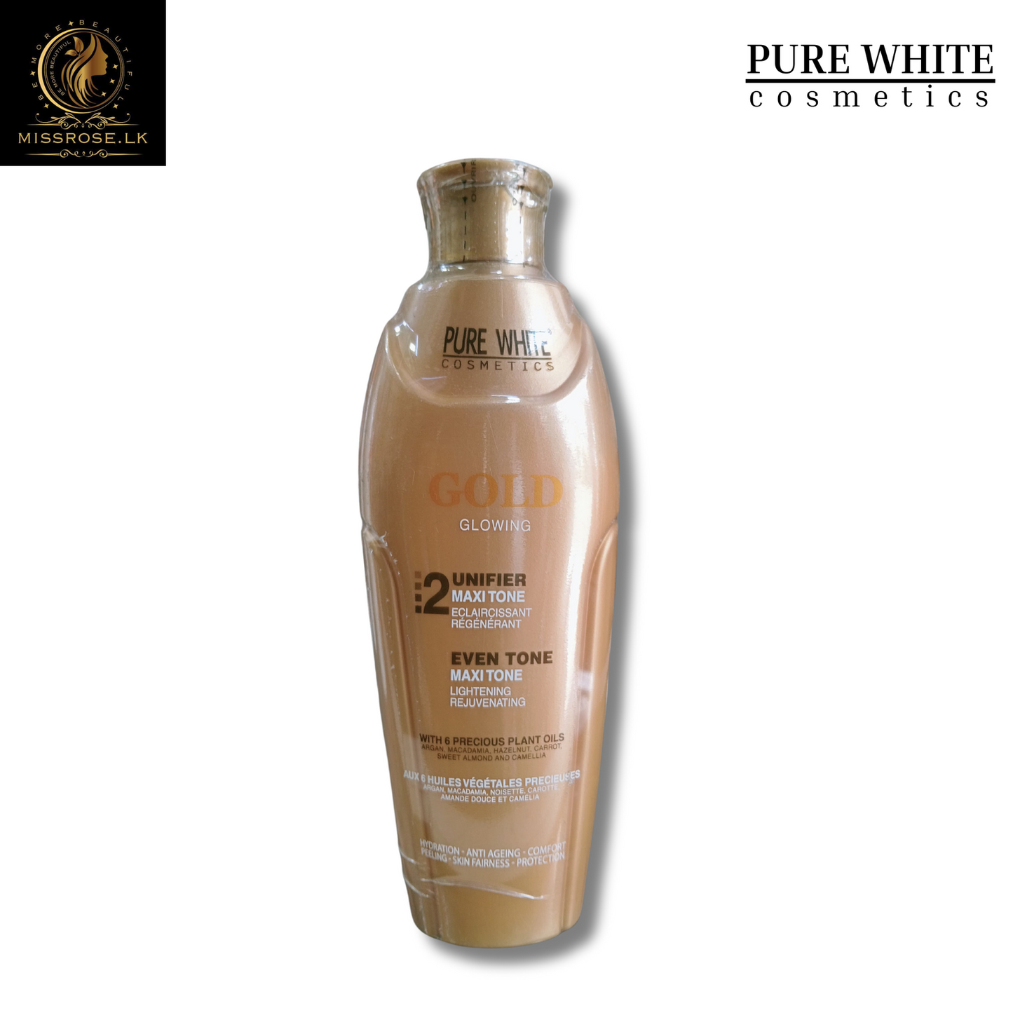 Pure White Gold Glowing Body Lotion - Missrose.lk