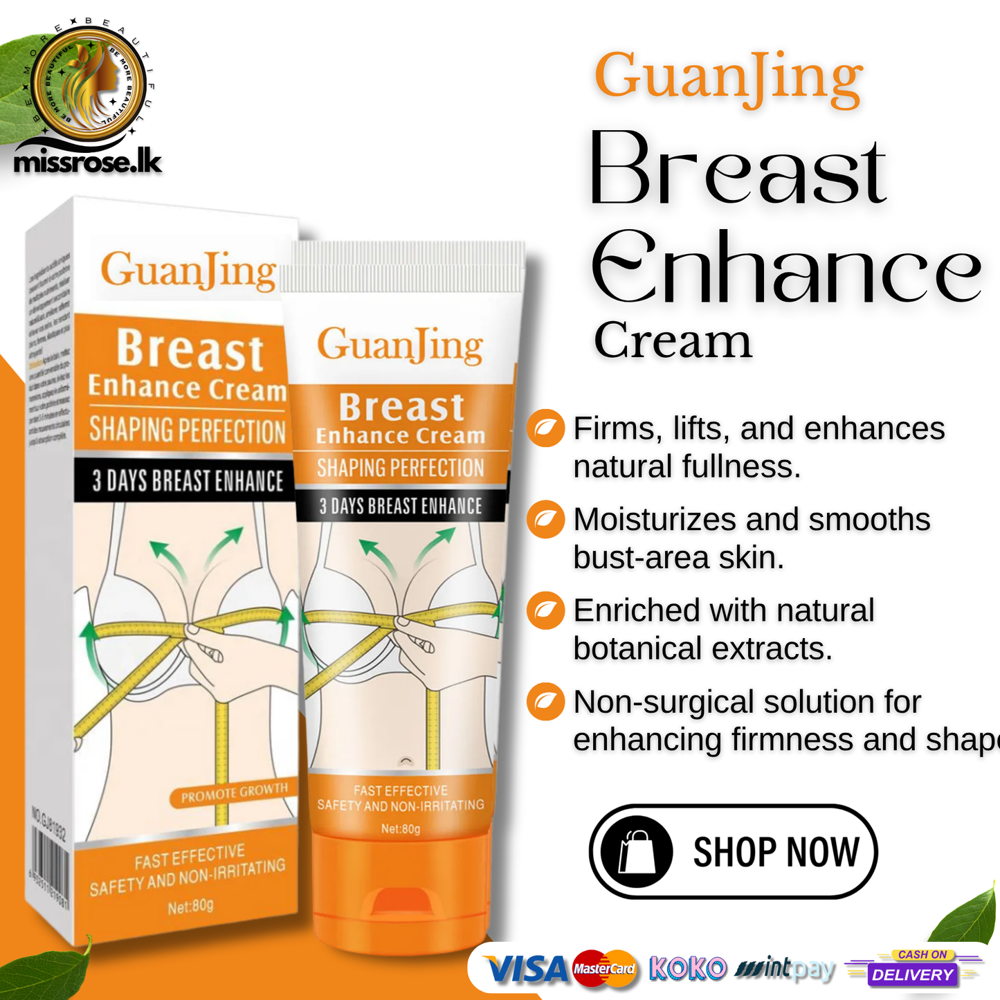 Guanjing Breast Enhance Cream - 80g