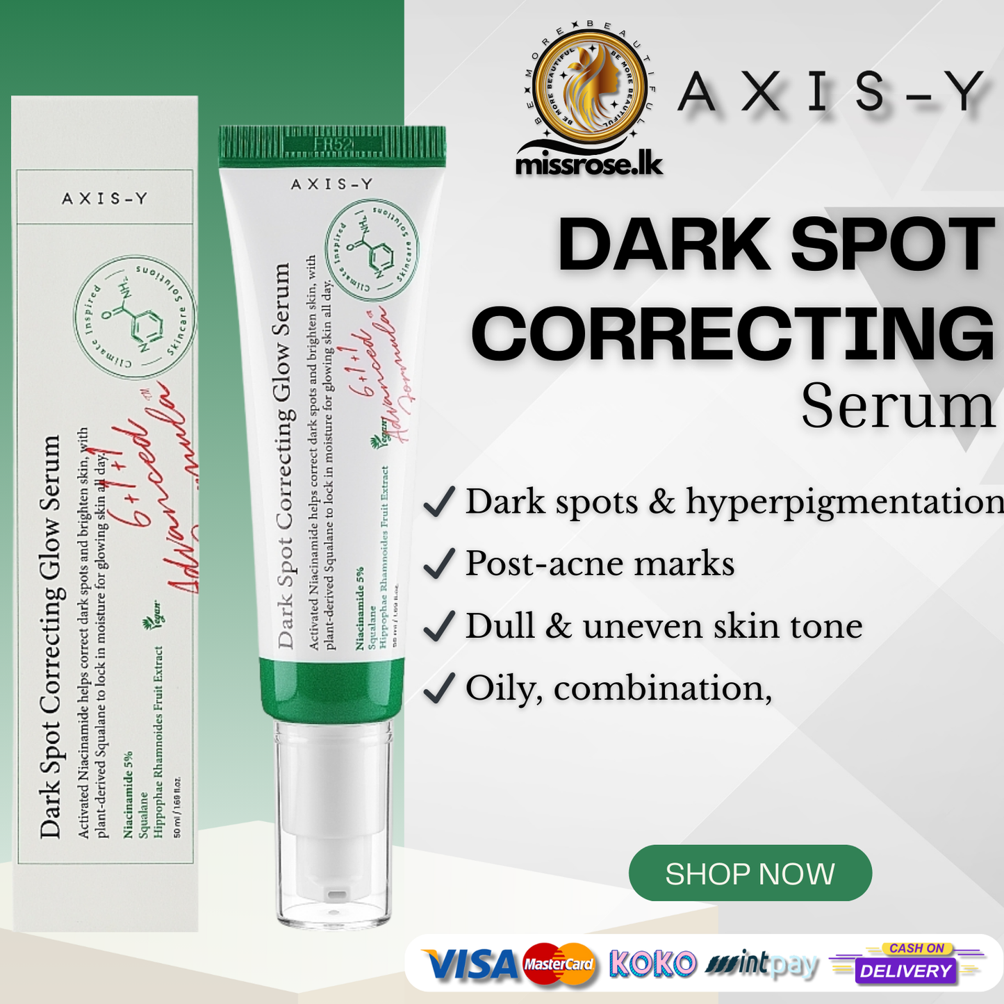 AXIS-Y Dark Spot Correcting Glow Serum 50ml