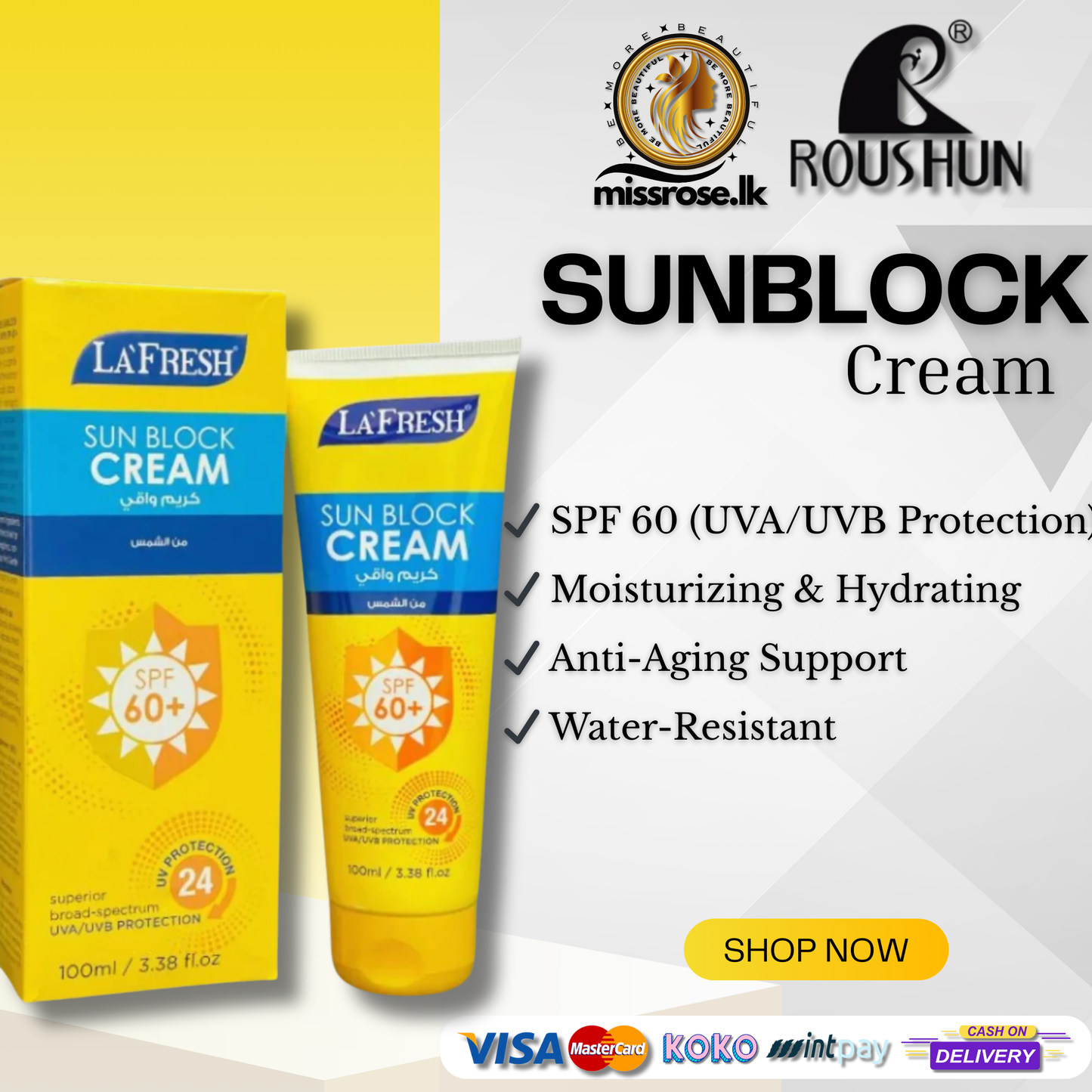 La Fresh Sun Block Cream SPF 60+