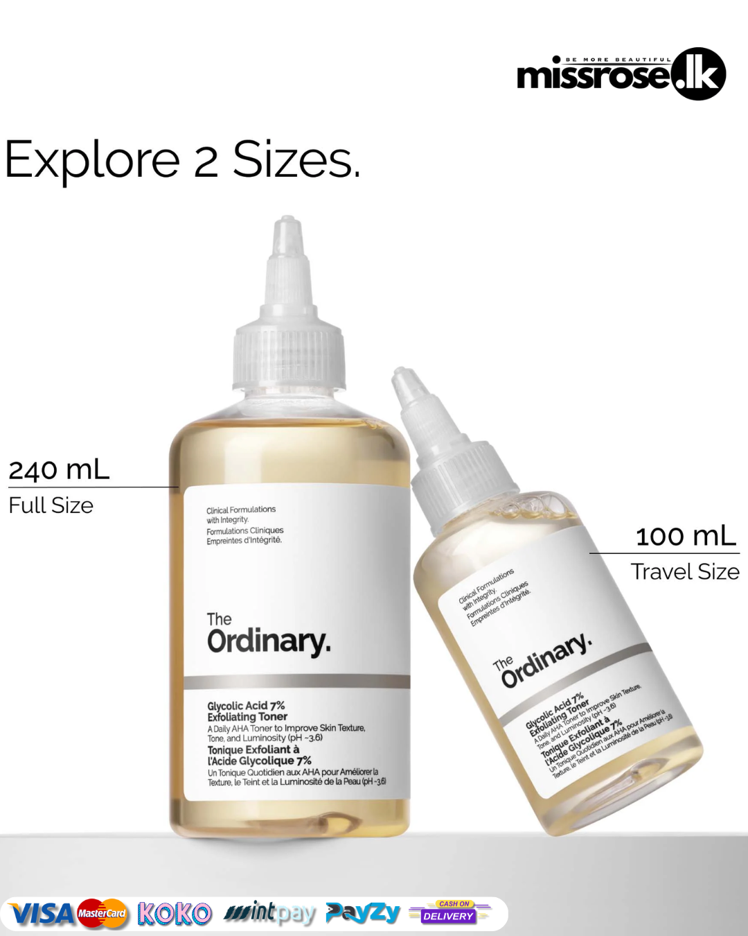 The Ordinary Glycolic Acid 7% Exfoliating Toner 240ml