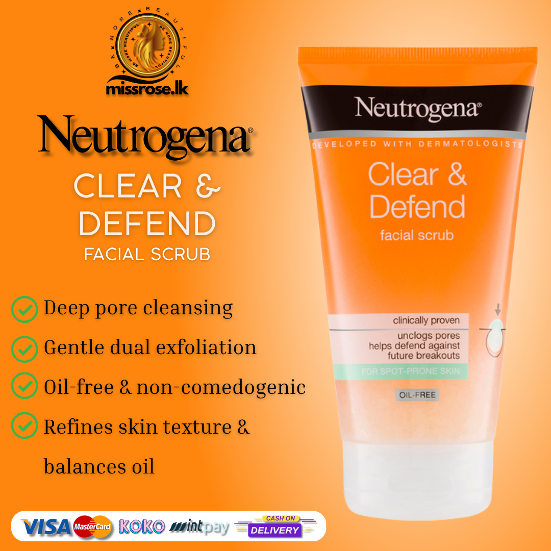 Neutrogena Clear & Defend facial scrub 150ml