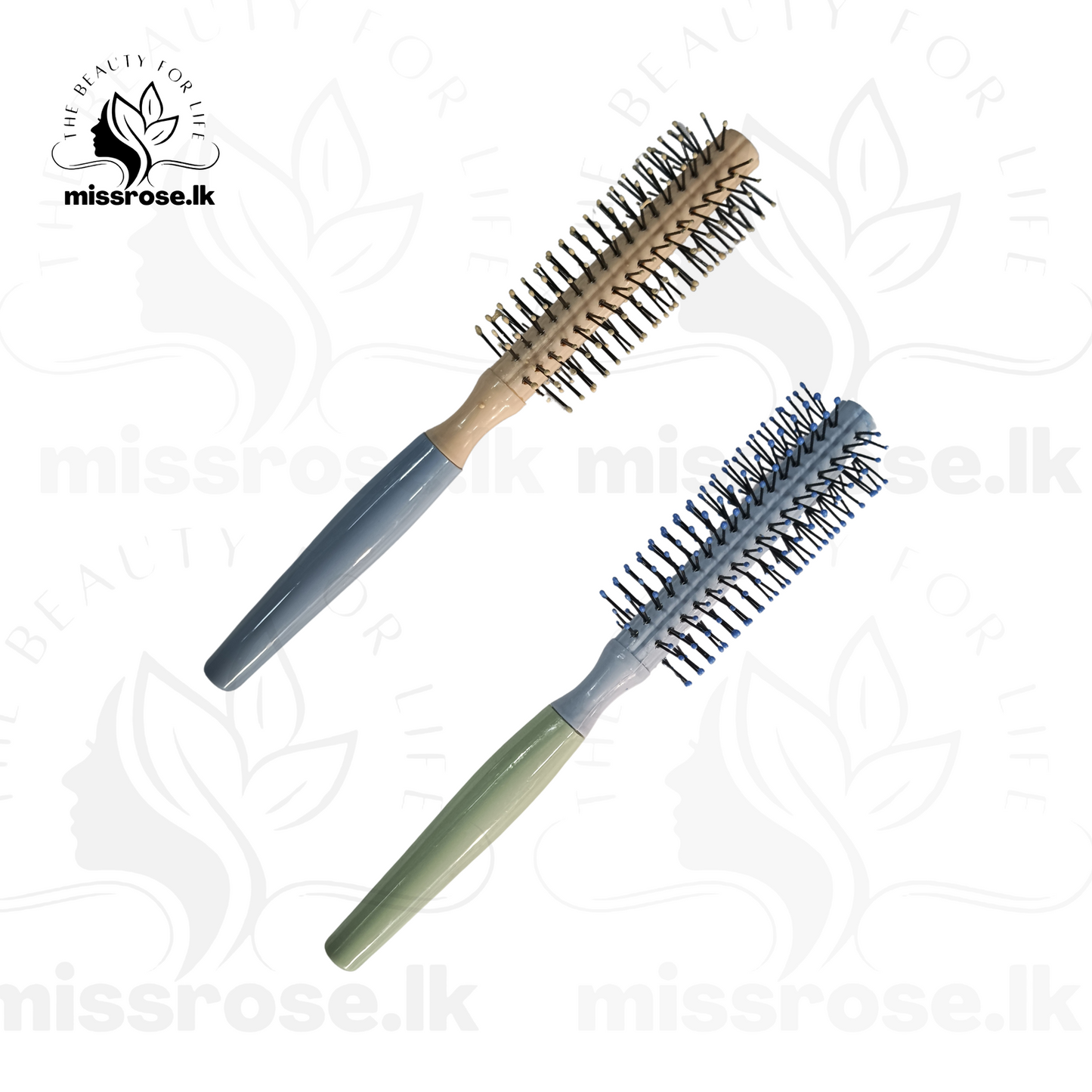 Round Rolling Curling Hair Brush For Men and Women - Missrose.lk