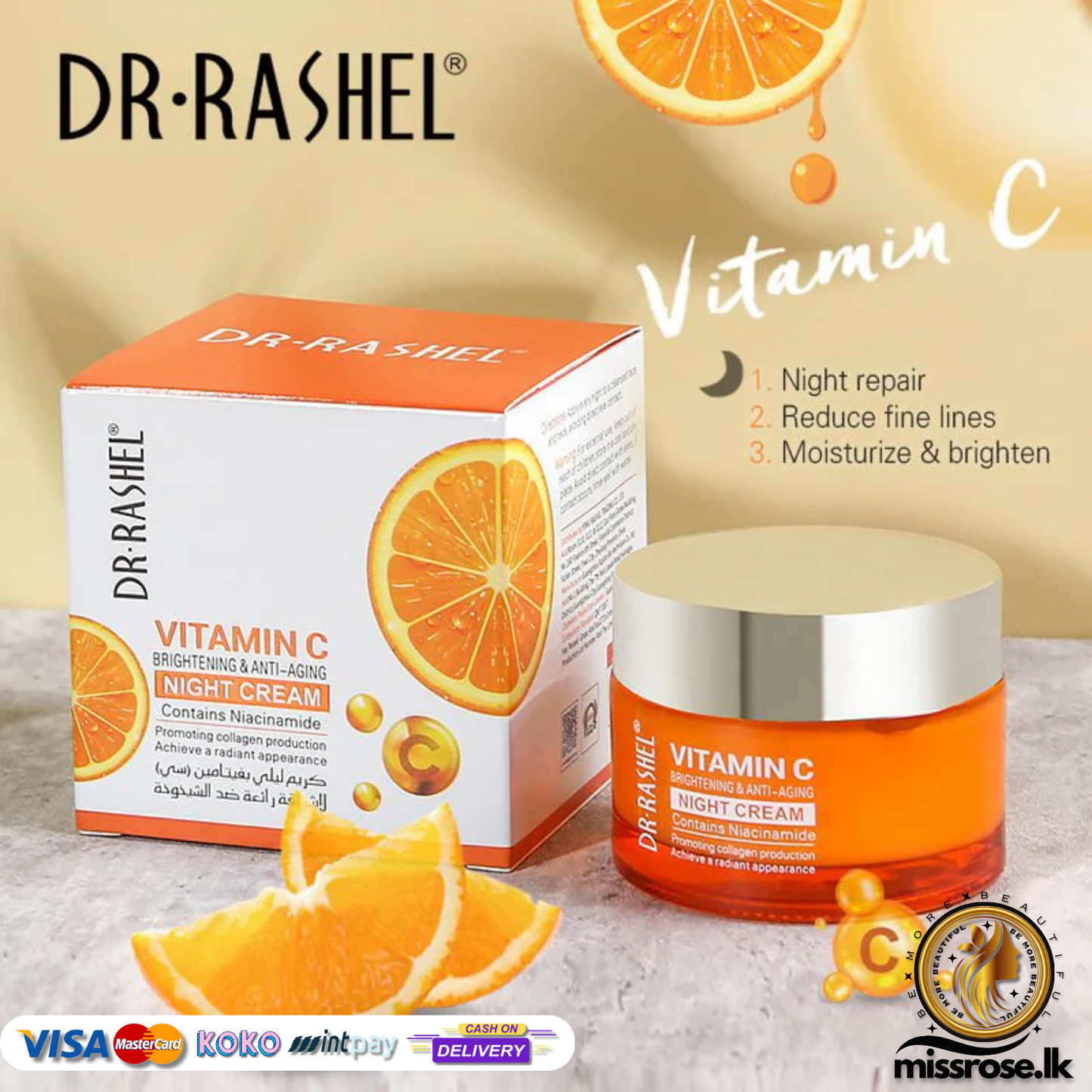 Dr. Rashel Vitamin C Brightening & Anti – aging Night Cream