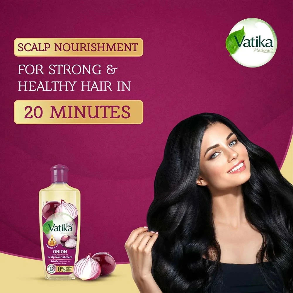 Vatika Naturals Onion Enriched Hair Oil - Missrose.lk