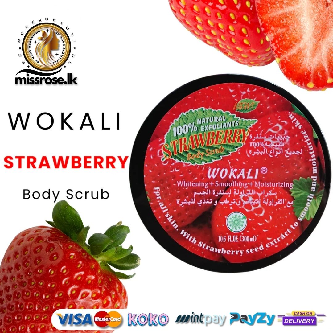 Wokali Strawberry Body Scrub 300ml