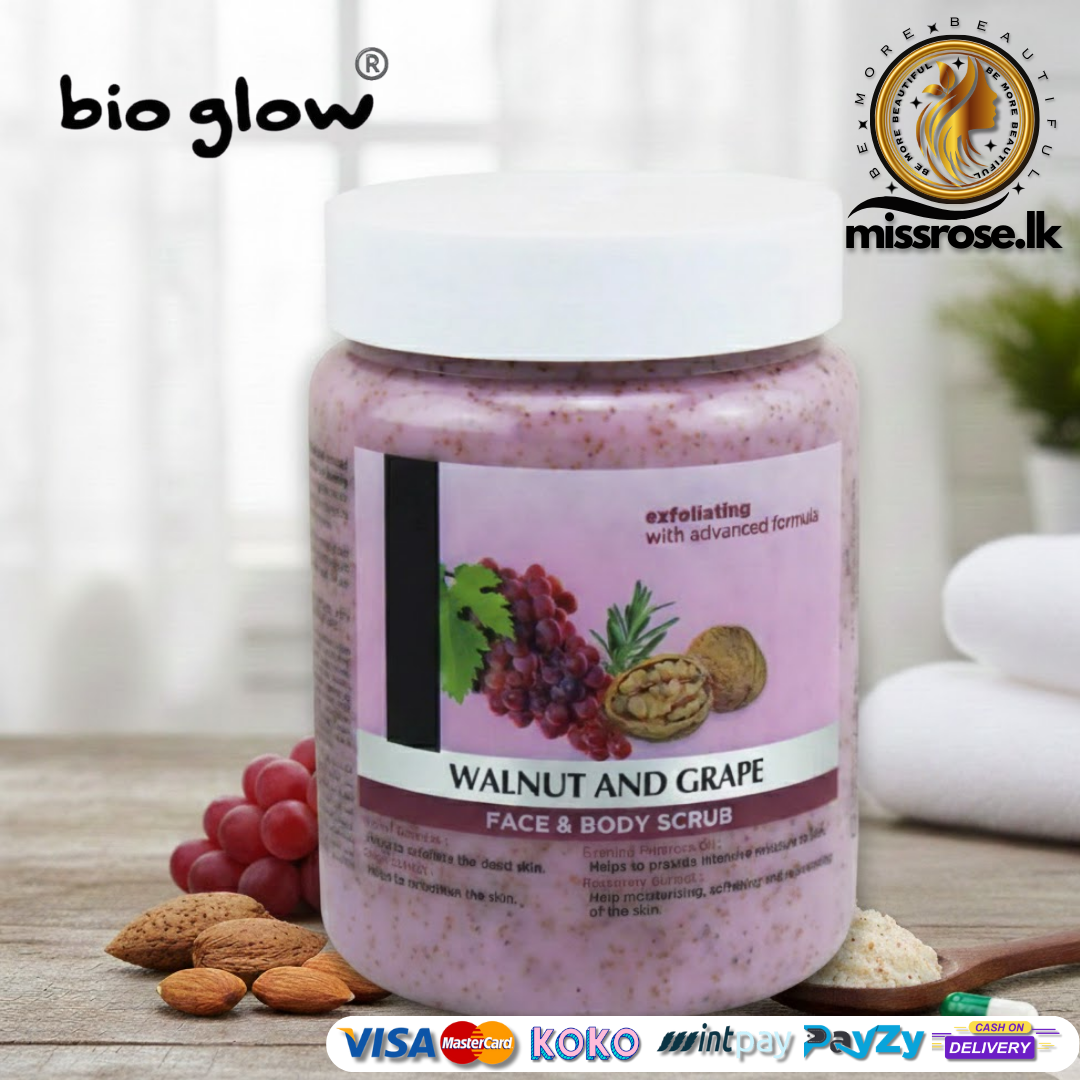 Bio Glow Walnut and Grape Face & Body Scrub