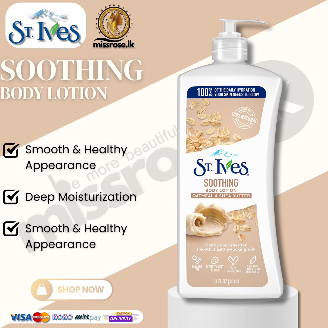 St. Ives Soothing Oatmeal & Shea Butter Body Lotion 621ml