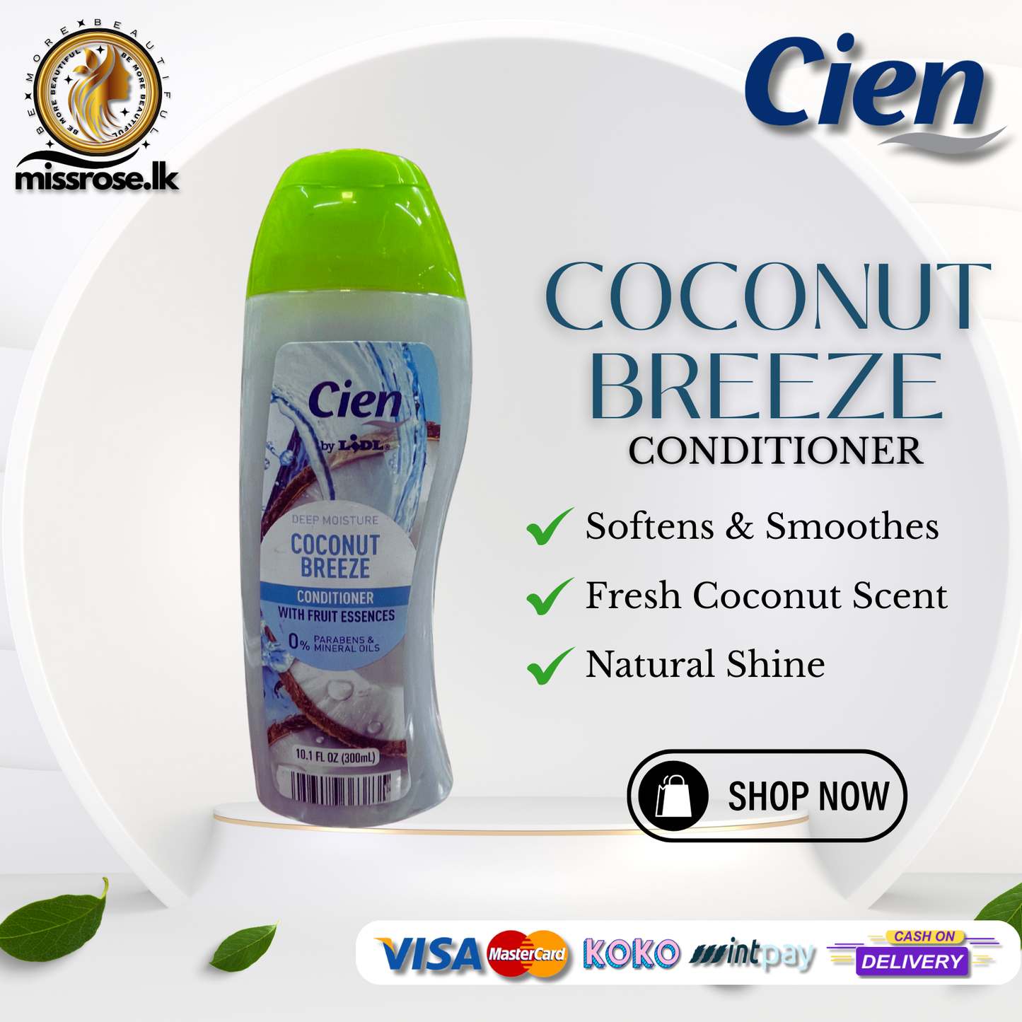 Cien Fruit Coconut Breeze Conditioner 300ml