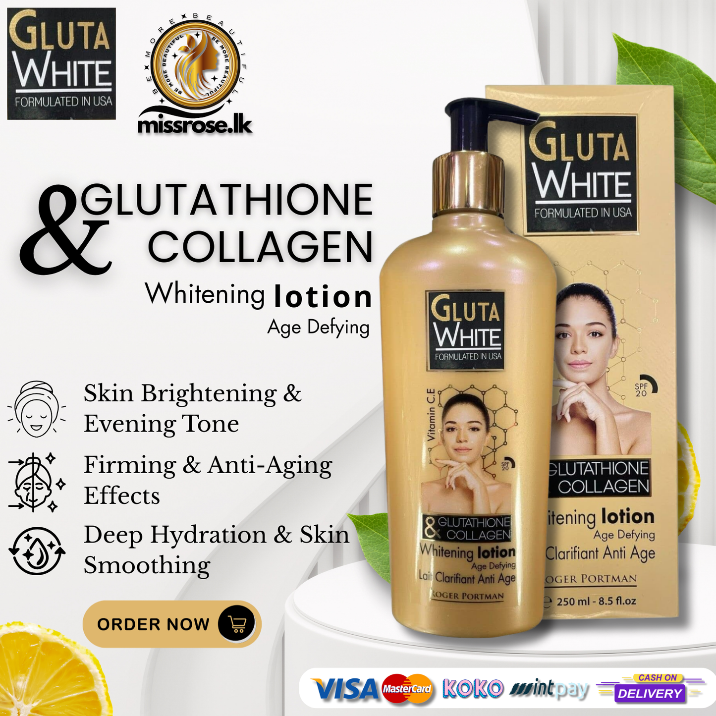 Gluta White Whitening Lotion