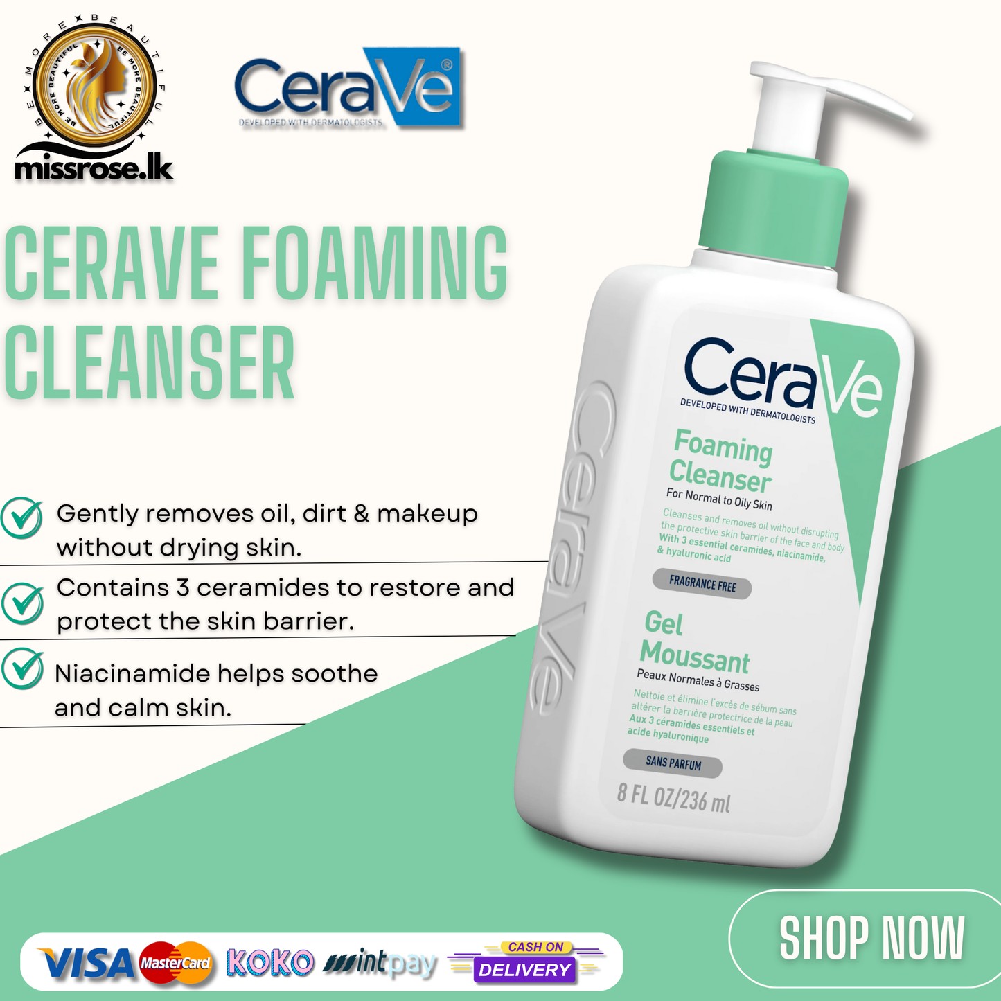 CeraVe Foaming Cleanser 236ml