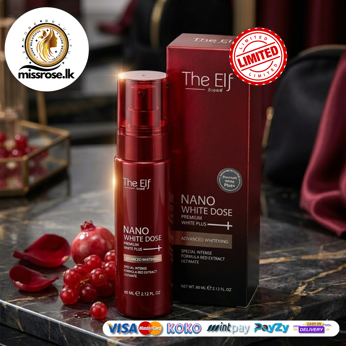 The elf nano white dose serum 60 ml