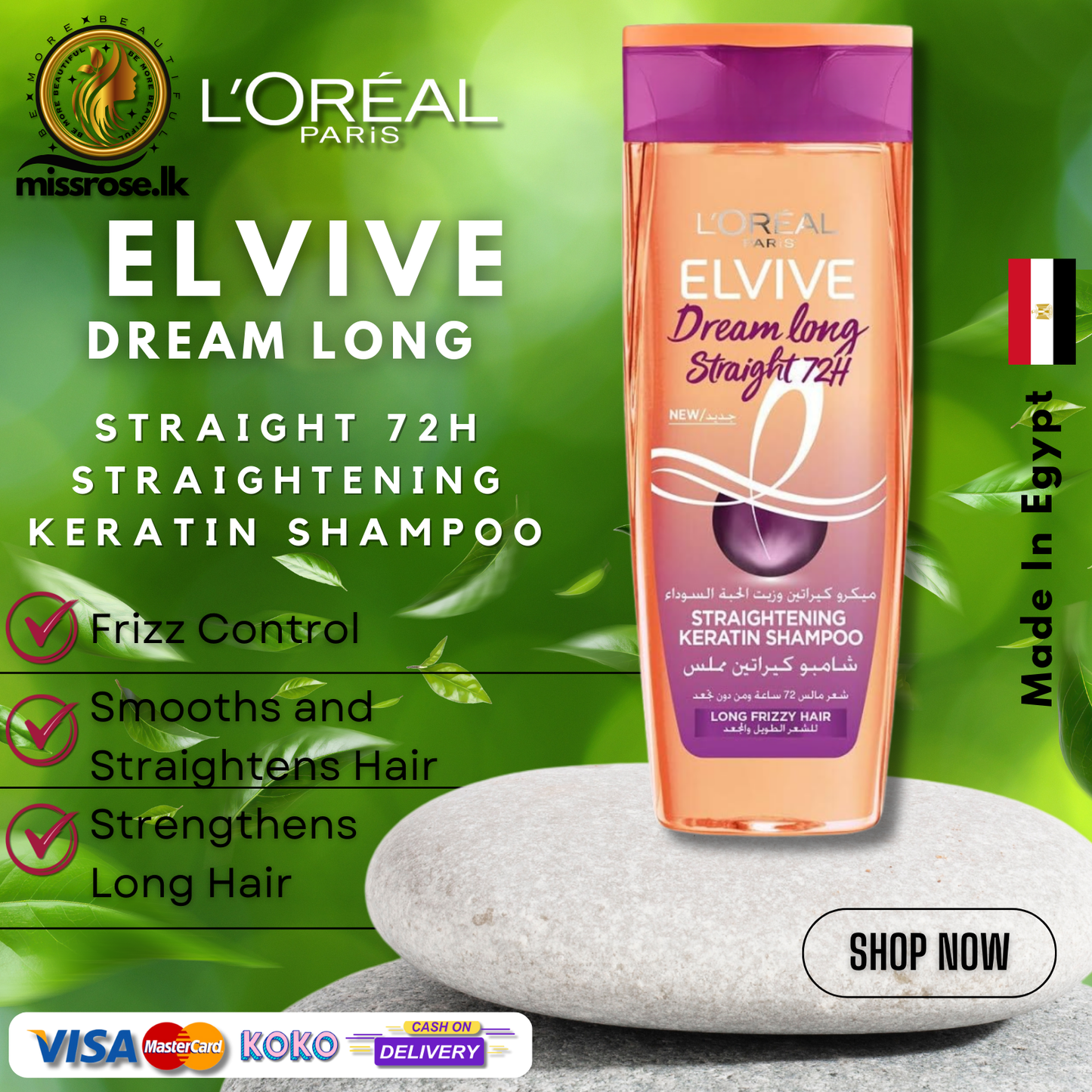 L'Oréal Elvive Dream Long Straight 72H Shampoo