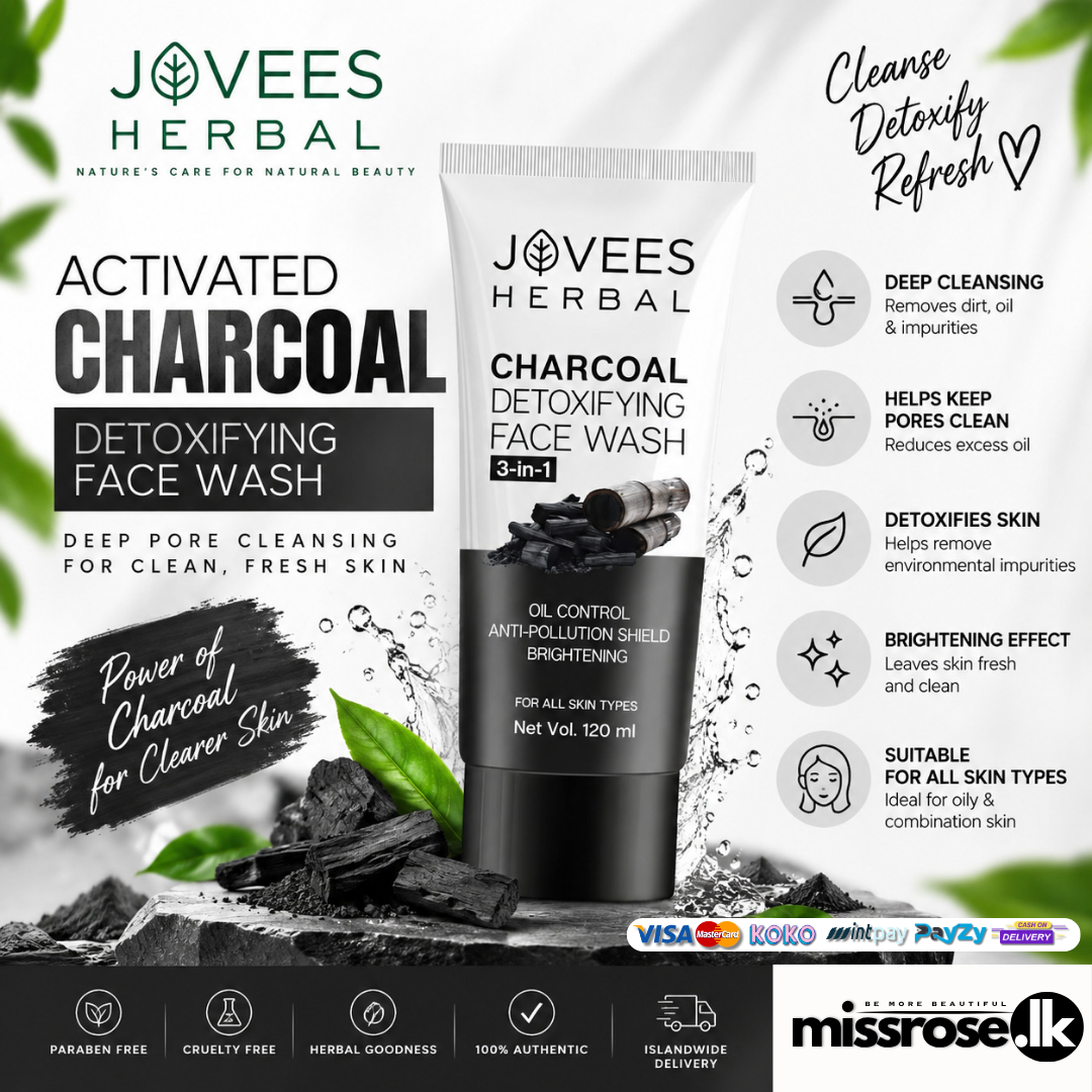 Jovees Activated Charcoal Detoxifying Face Wash