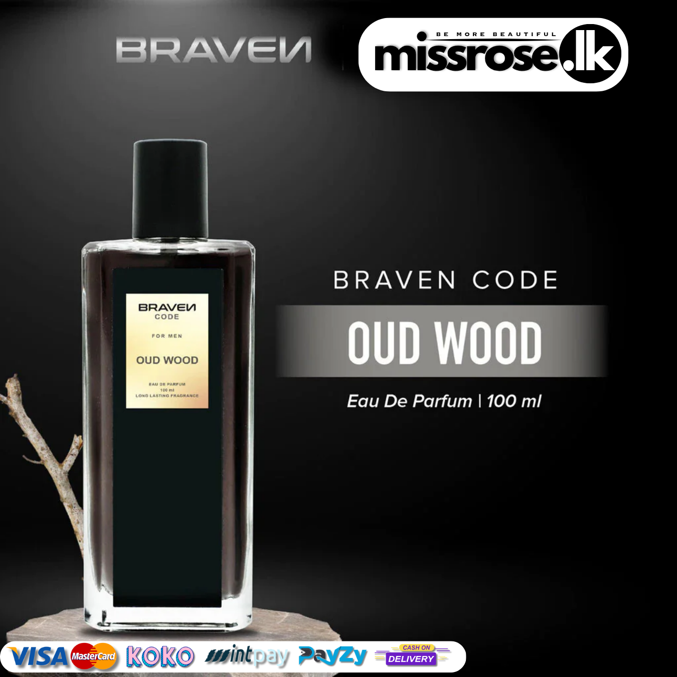 Braven Code Oud Wood 100 ml - For men