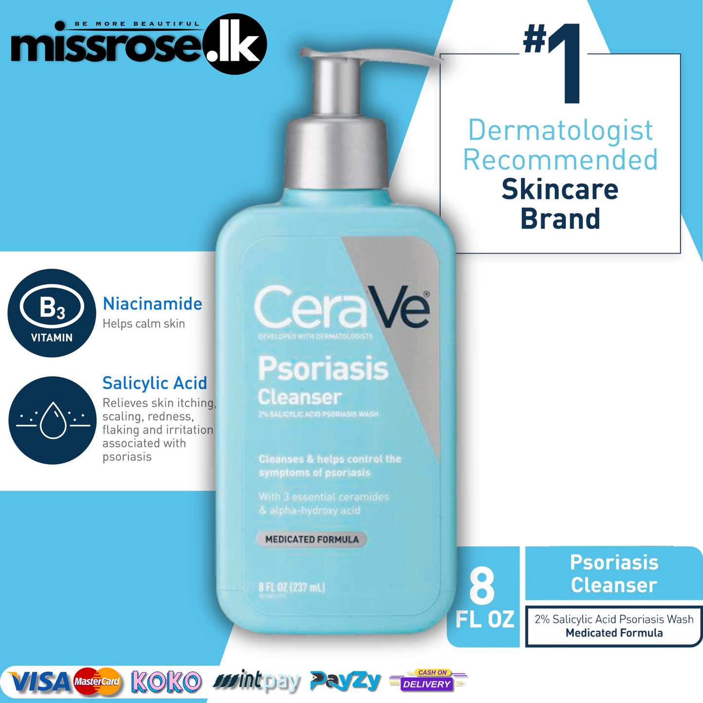 Cerave Psoriasis Cleanser 237ml