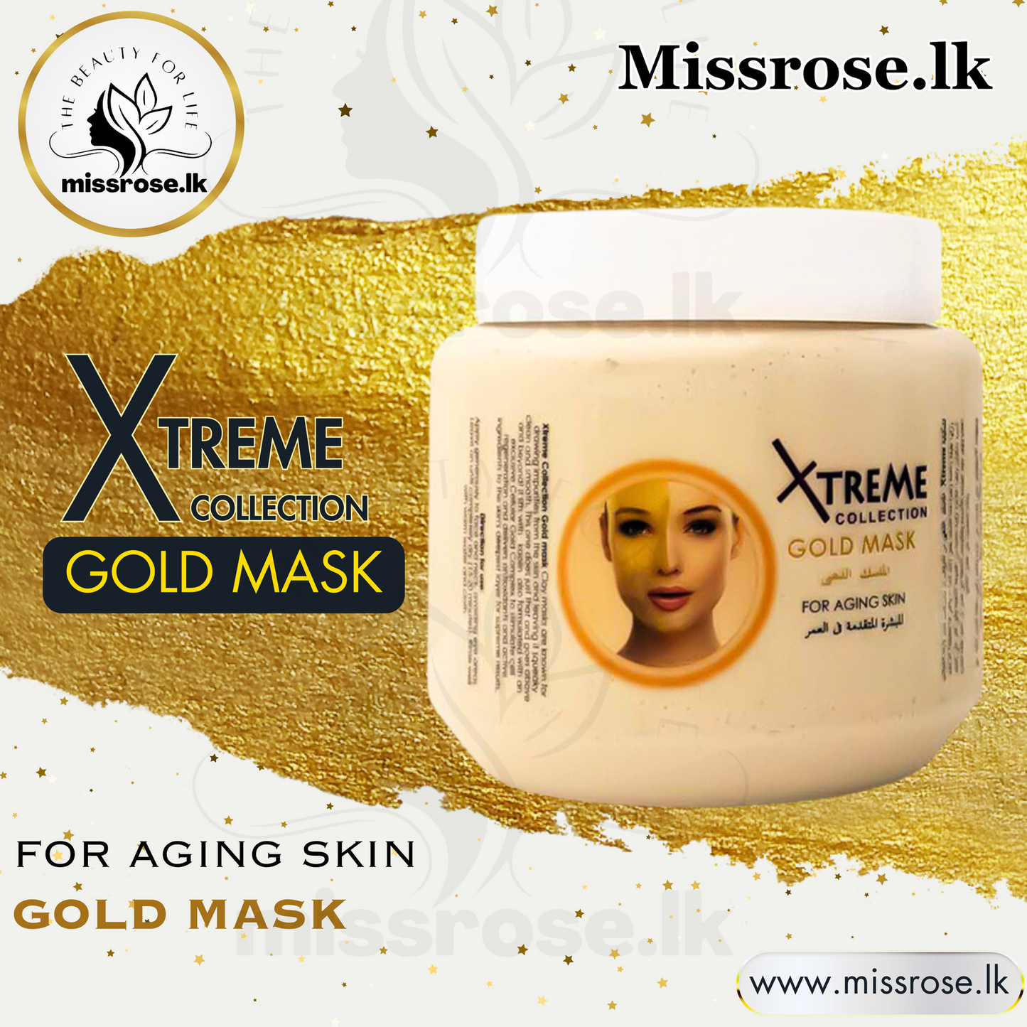 xtreme collection Gold Mask 500ml - Missrose.lk