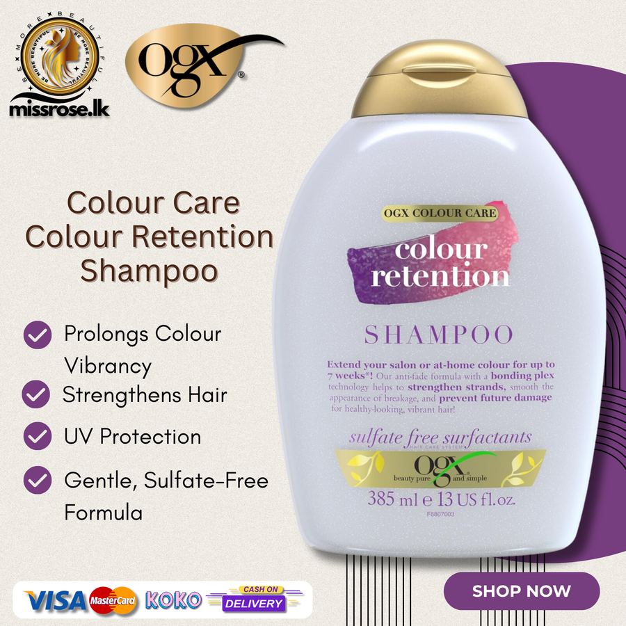 OGX Colour Care Colour Retention Shampoo (385 ml)