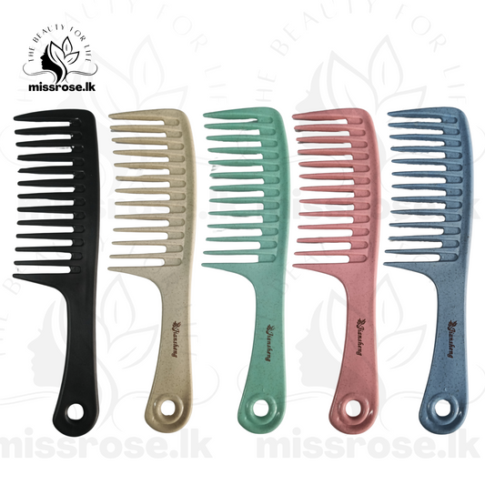 Large Tooth Comb Detangling Hair Comb for Curly Hair Colorful